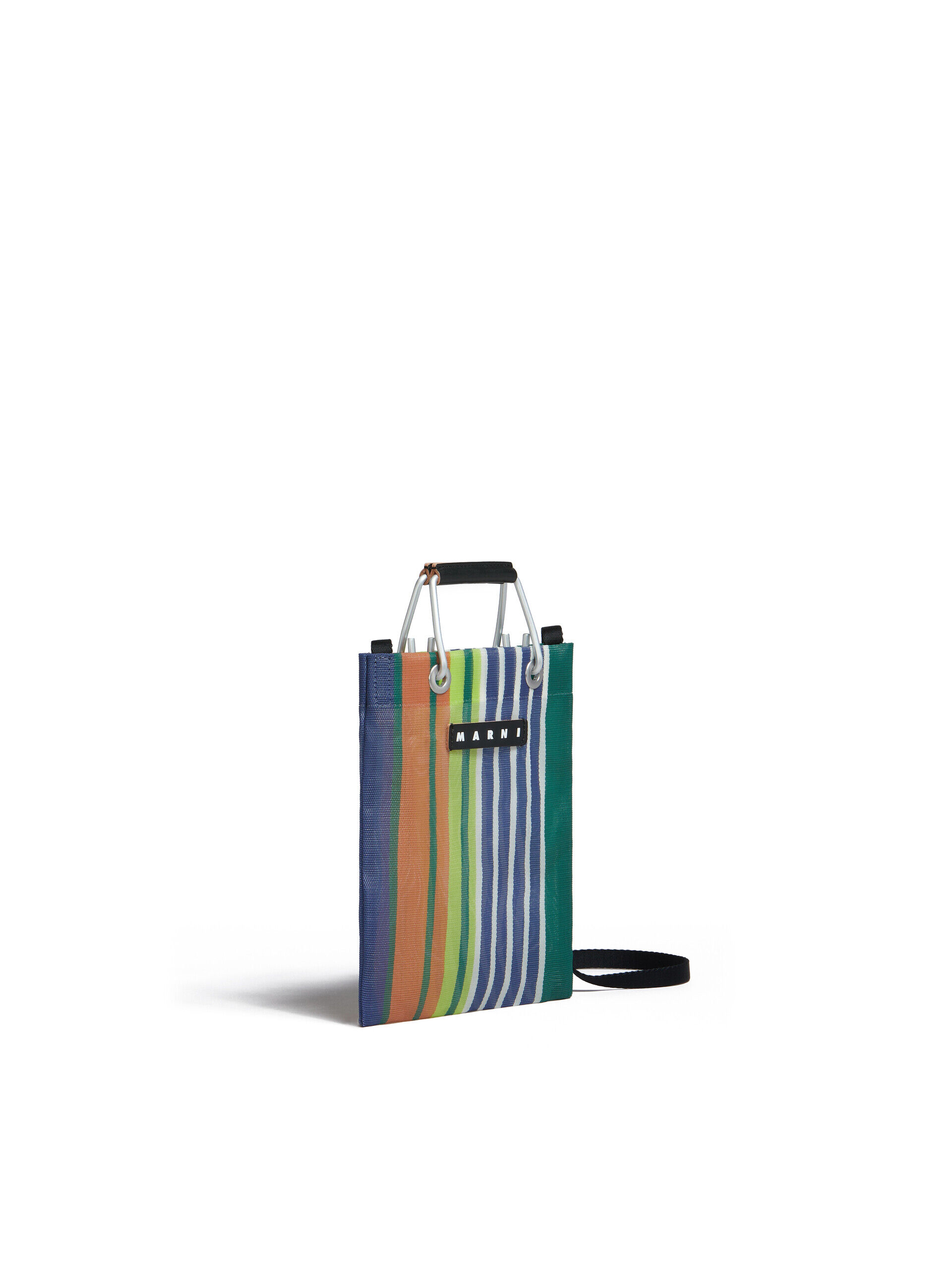 グリーンブルー MARNI MARKET STRIPE MINI SHOULDER BAG | Marni