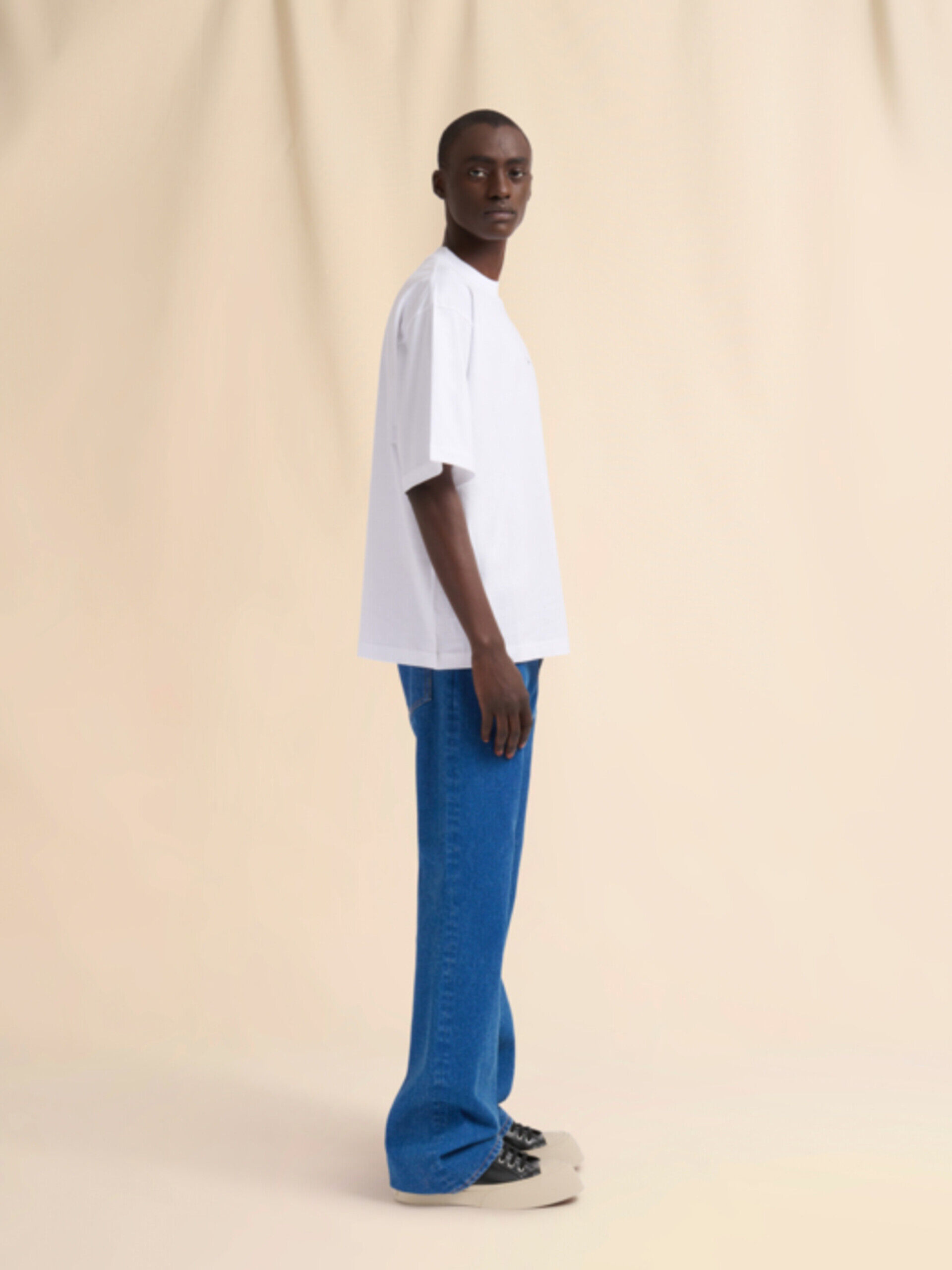 ホワイト オーガニックコットンTシャツ、Mini マルニロゴ入り | Marni