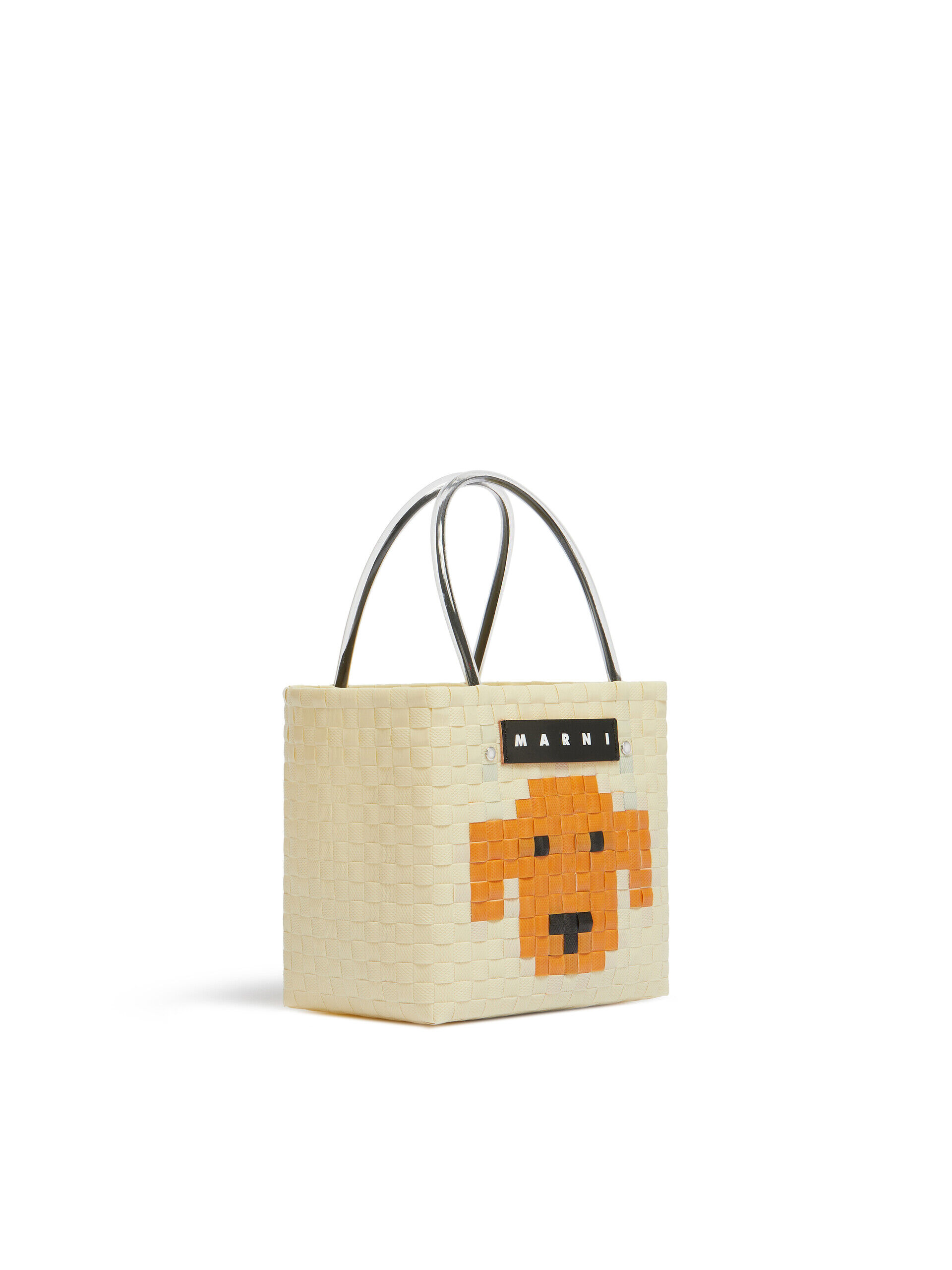 エクリュ(ソフトベージュドッグ) MARNI MARKET ANIMAL BASKET バッグ
