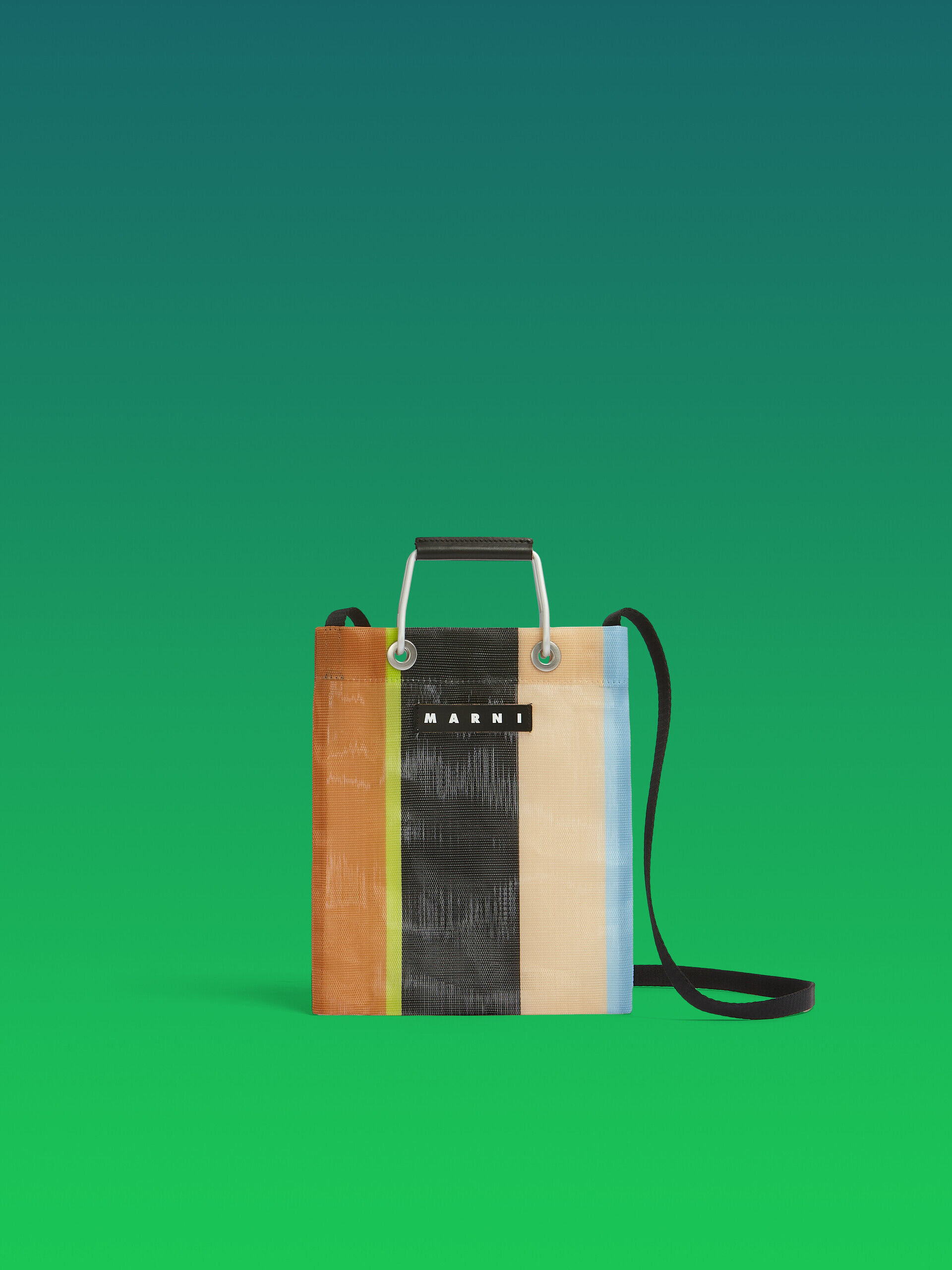 マルチブラウン MARNI MARKET STRIPE MINI SHOULDER BAG | Marni