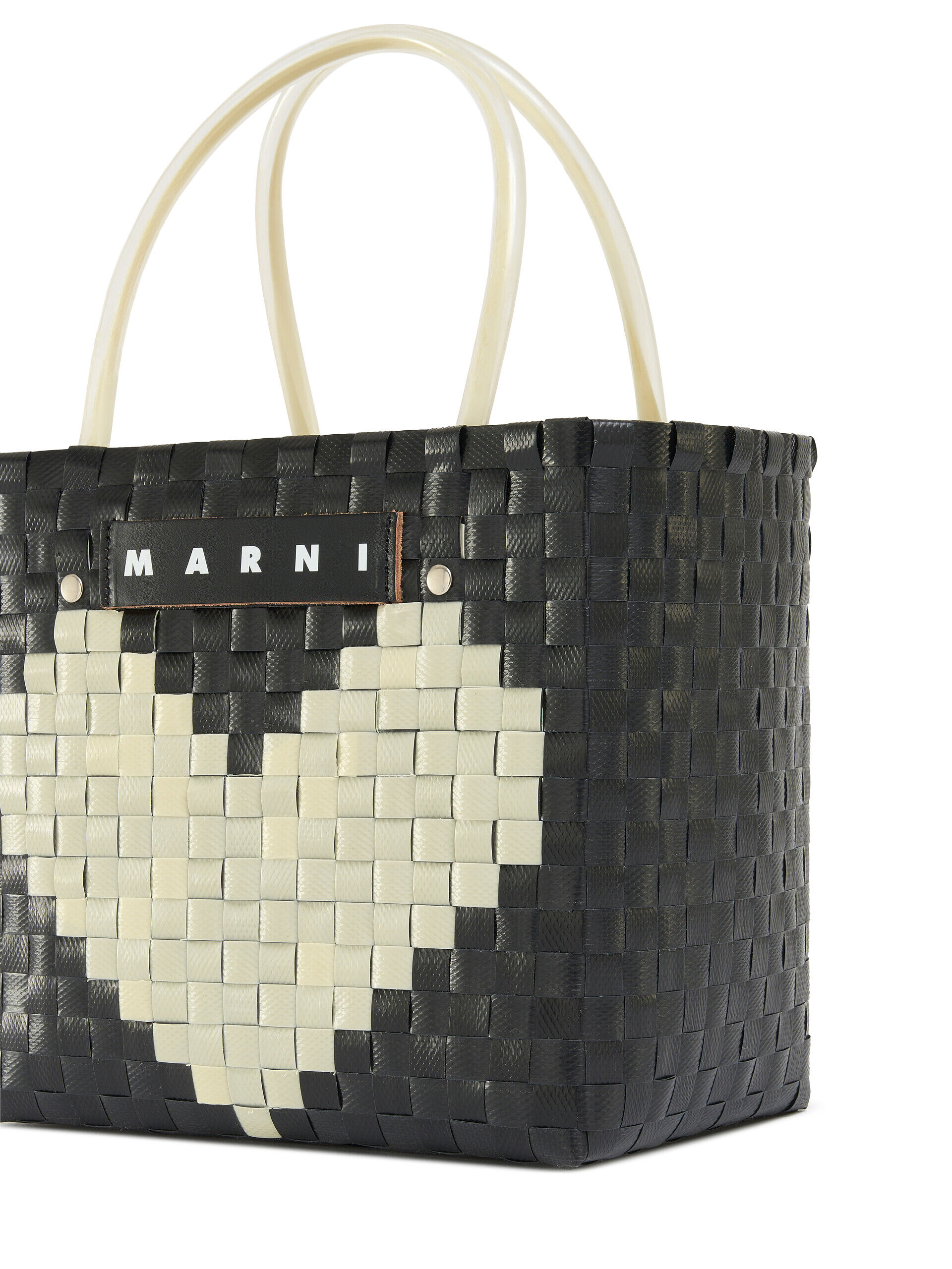 コード(ホワイトハート) MARNI MARKET LOVE MINI BASKET BAG | Marni
