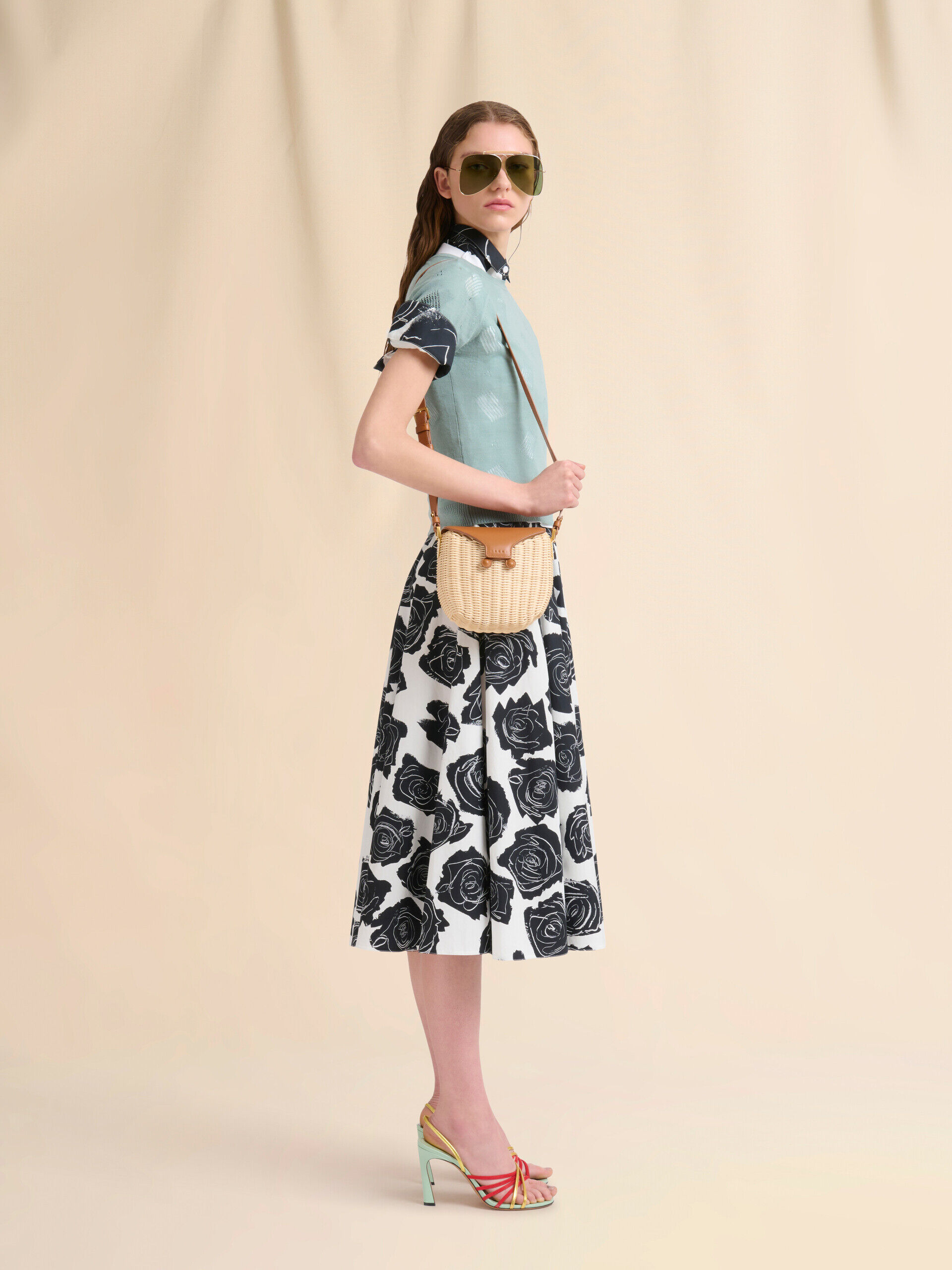 Natural rattan Midollino crossbody bag | Marni