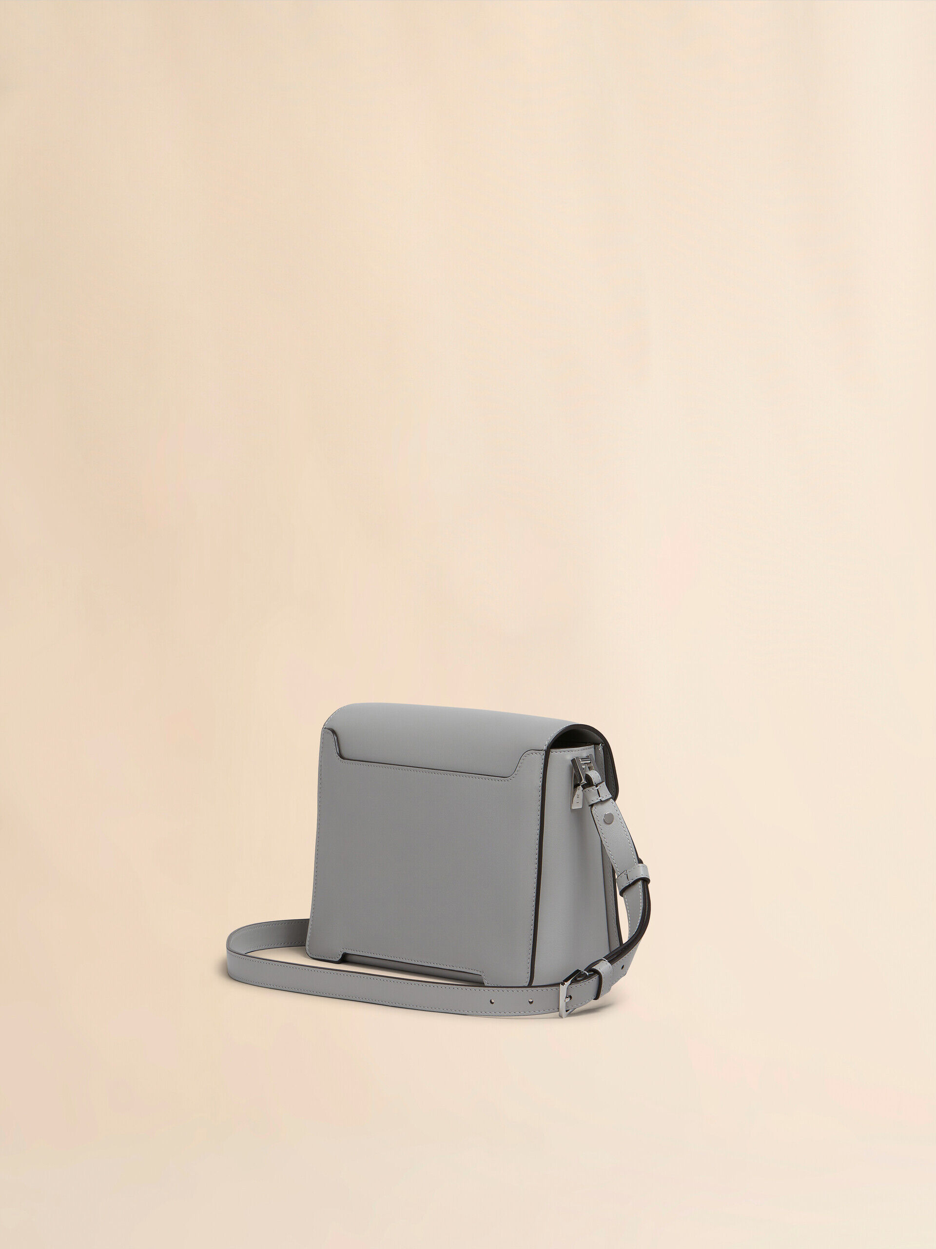 ライトグレー レザー製 Trunkaroo ミディアムショルダーバッグ | Marni