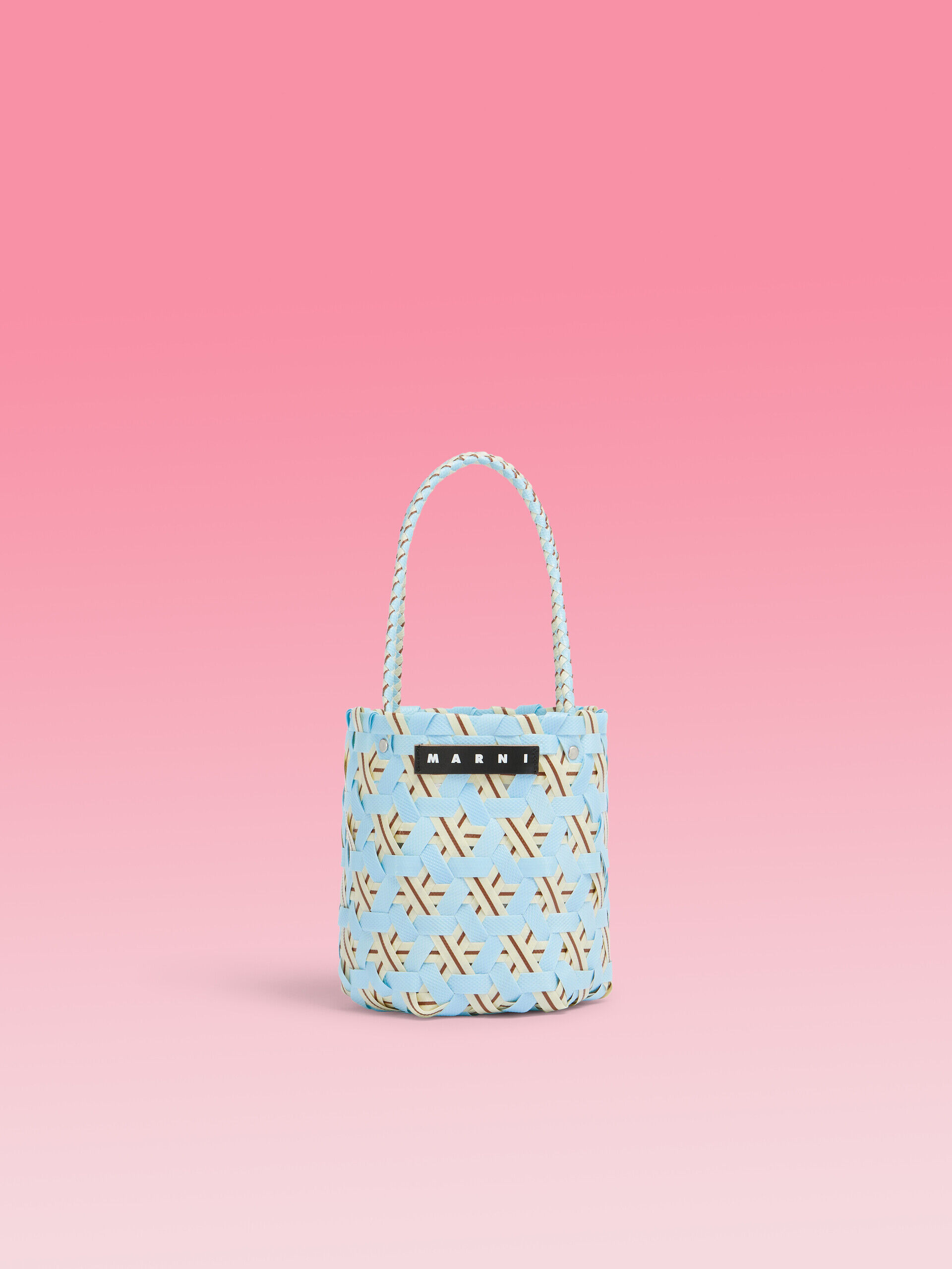 ライトブルー MARNI MARKET シリンダーシェイプ バスケットバッグ | Marni