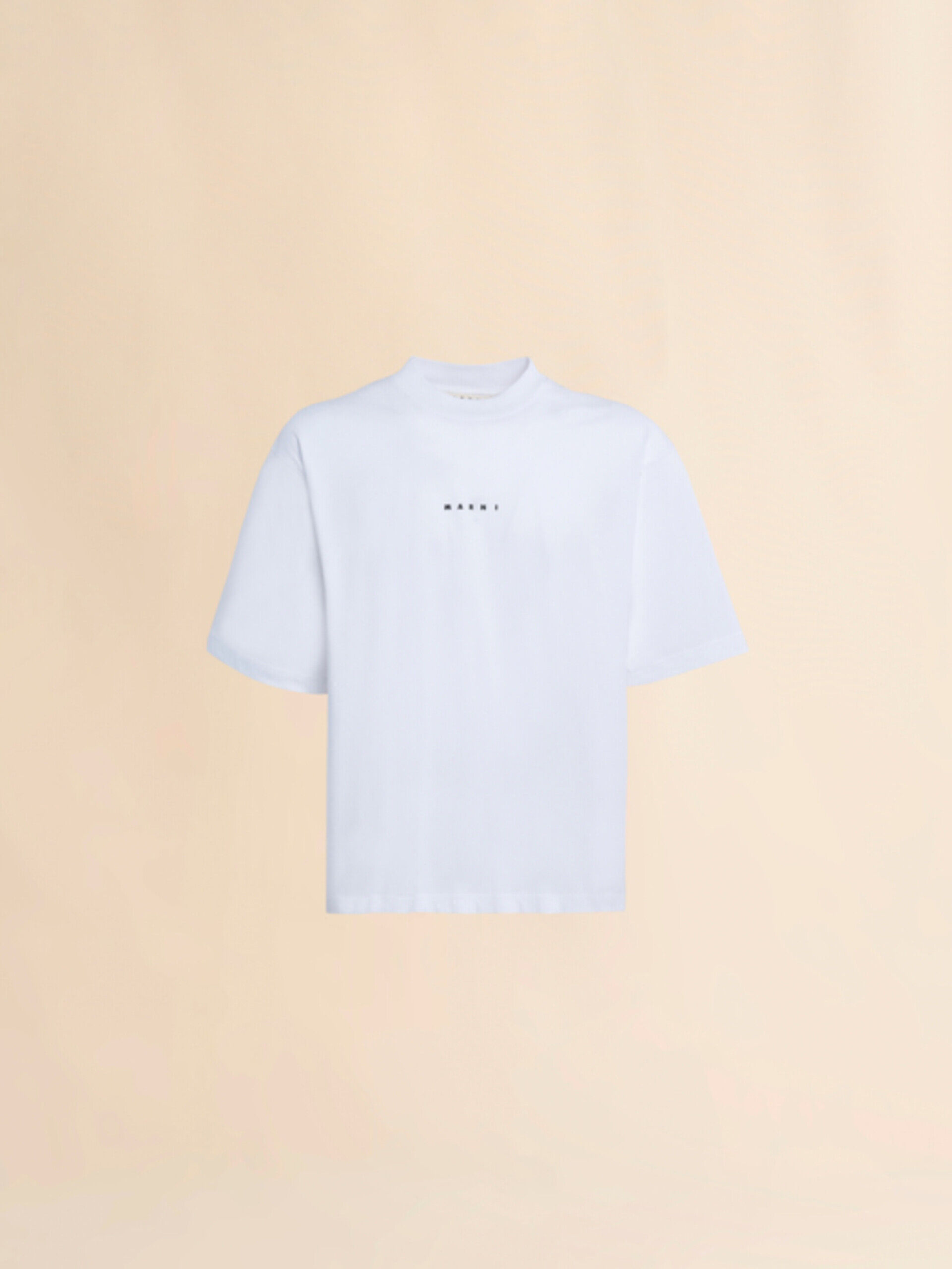 ホワイト オーガニックコットンTシャツ、Mini マルニロゴ入り | Marni