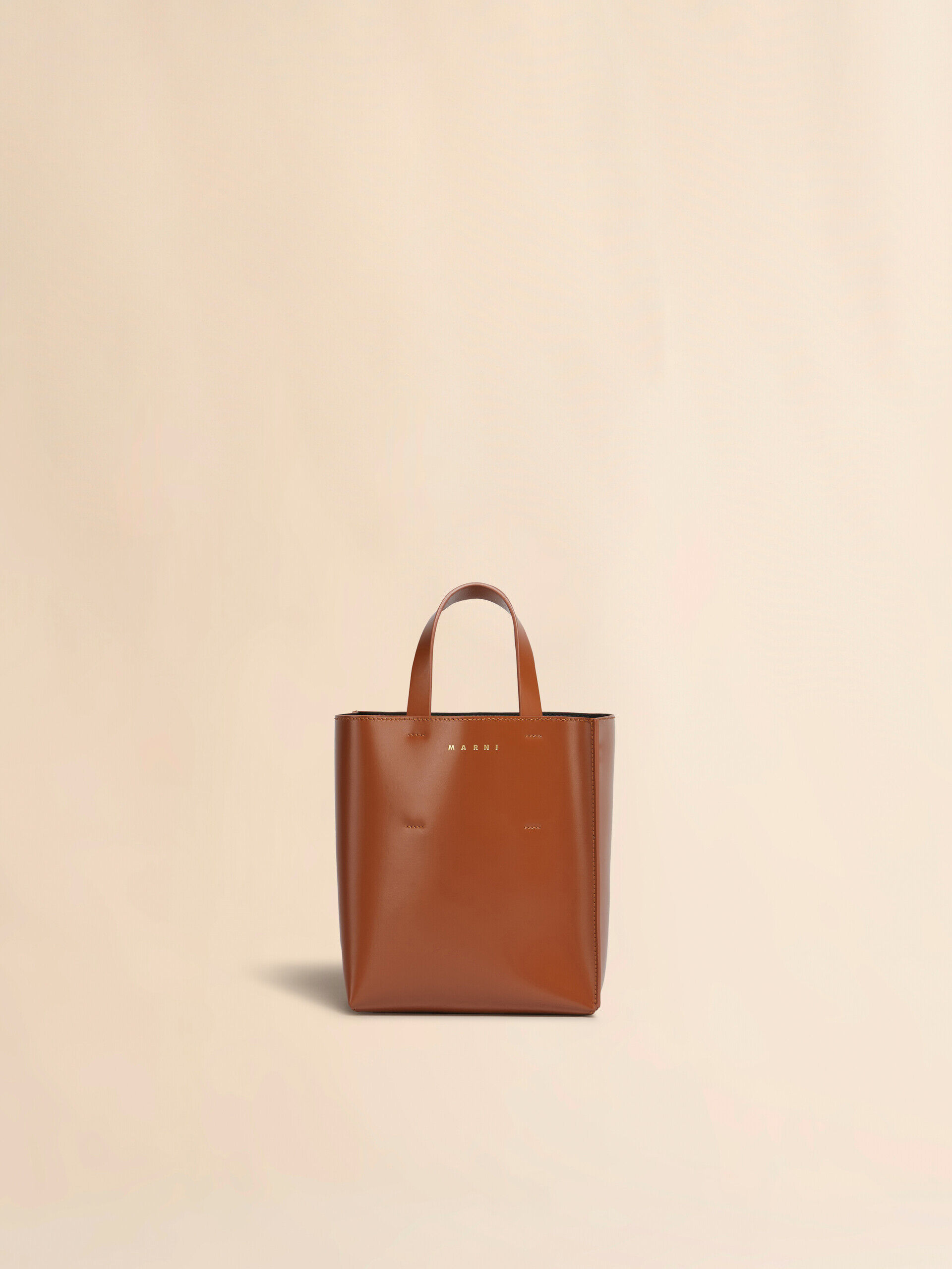 Museo Mini Bag in brown leather | Marni