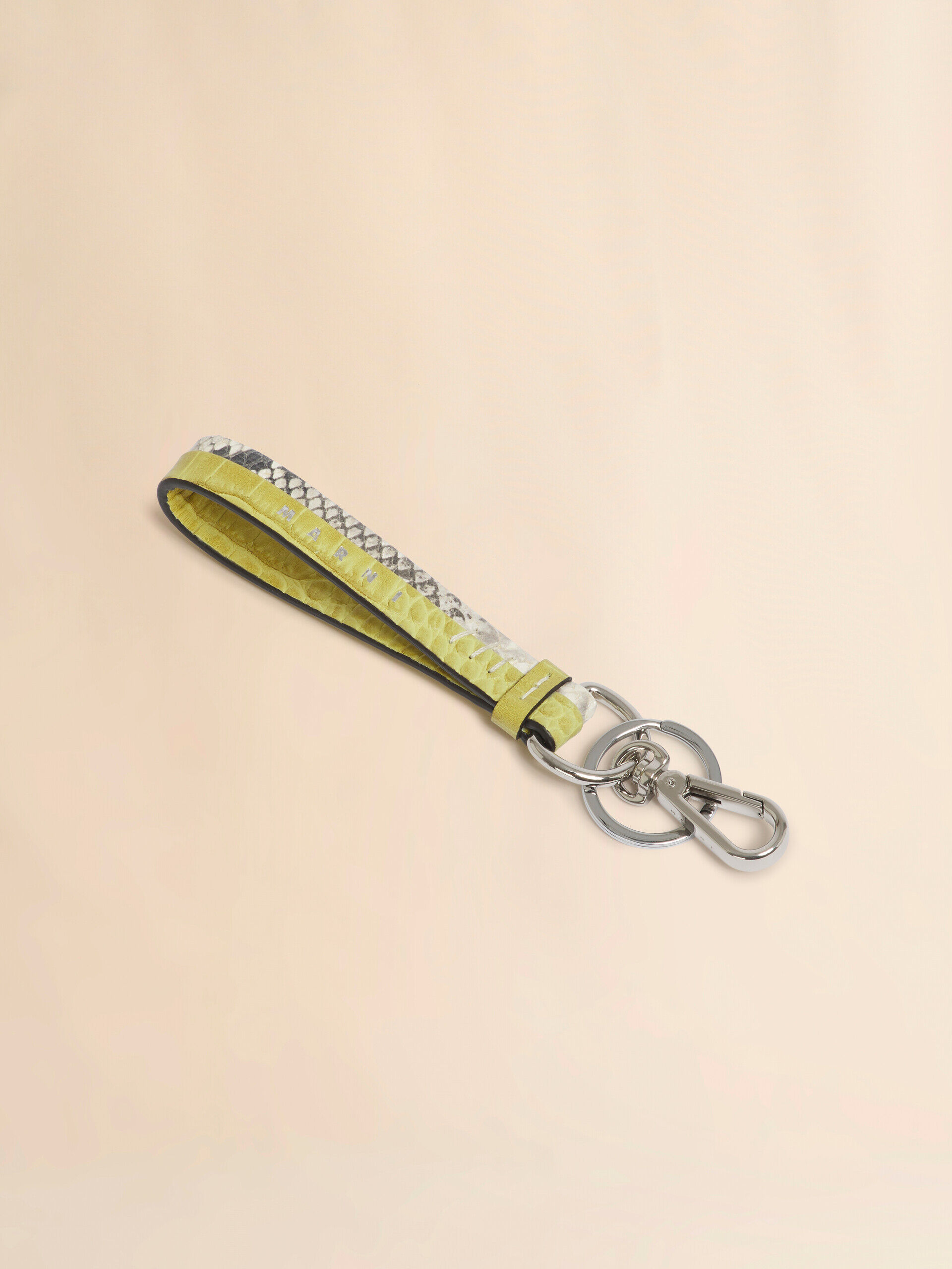 イエロー レザー製キーリング、マルニメンディング入り | Marni