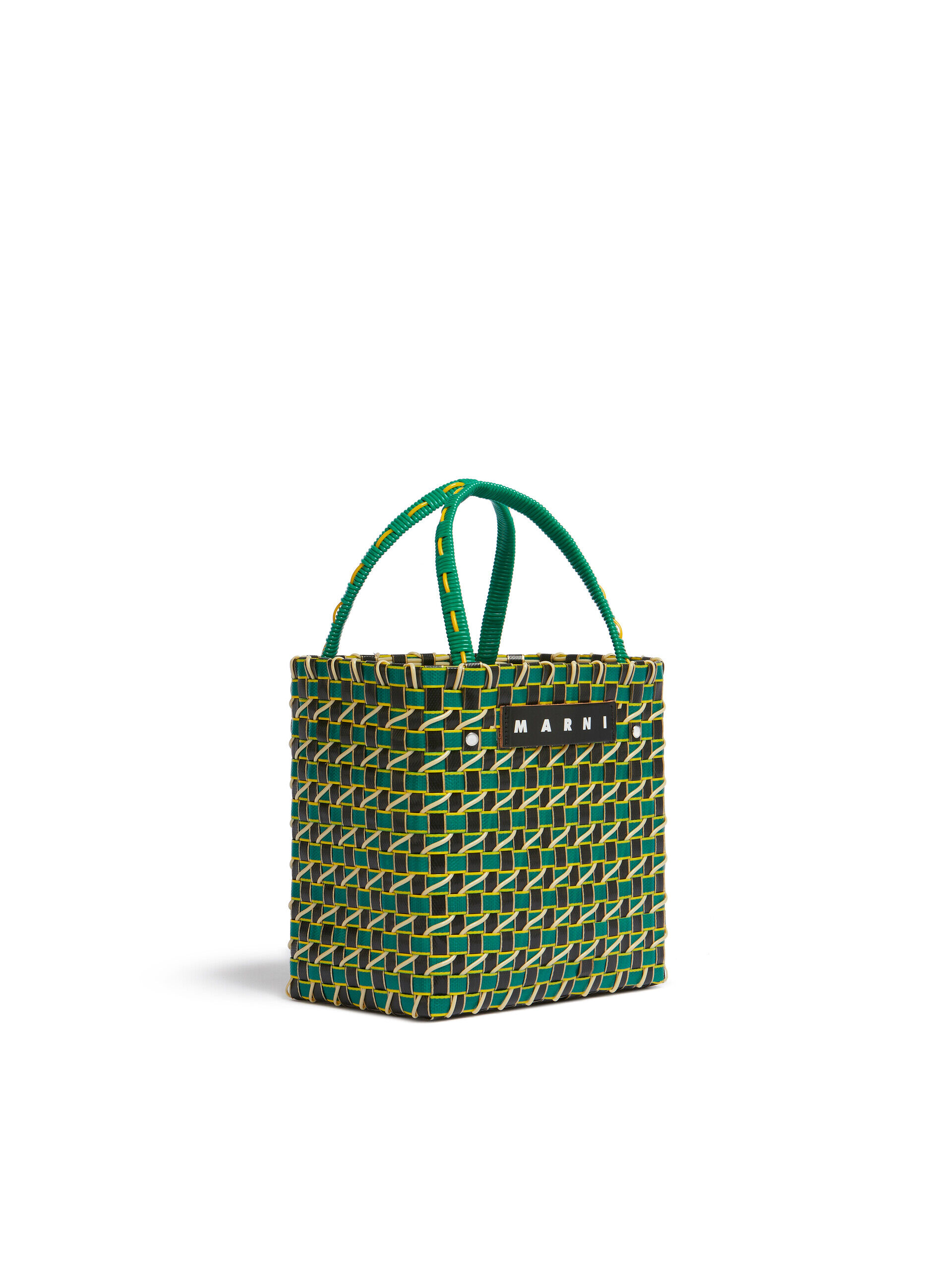 グリーン MARNI MARKET Diagonal Cable ミニ バスケットバッグ | Marni