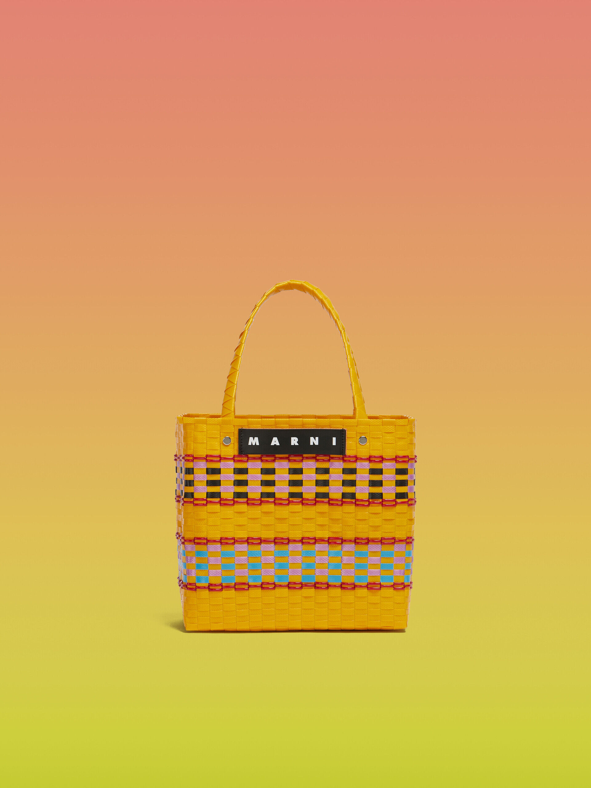 イエロー MARNI MARKET RETRO スモール バスケットバッグ | Marni