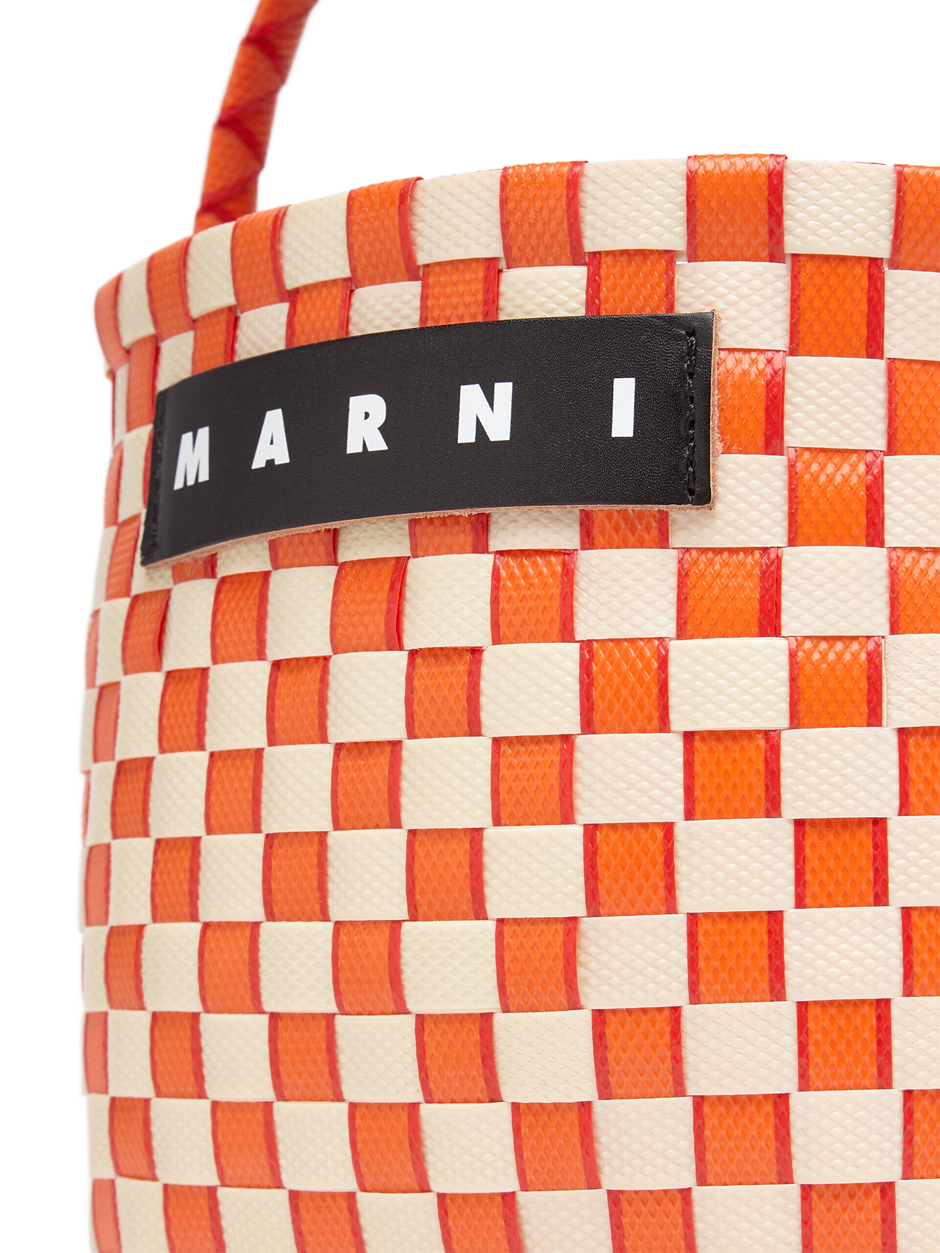 オレンジ ウォーブン素材製 MARNI MARKET POD BASKETバッグ | Marni
