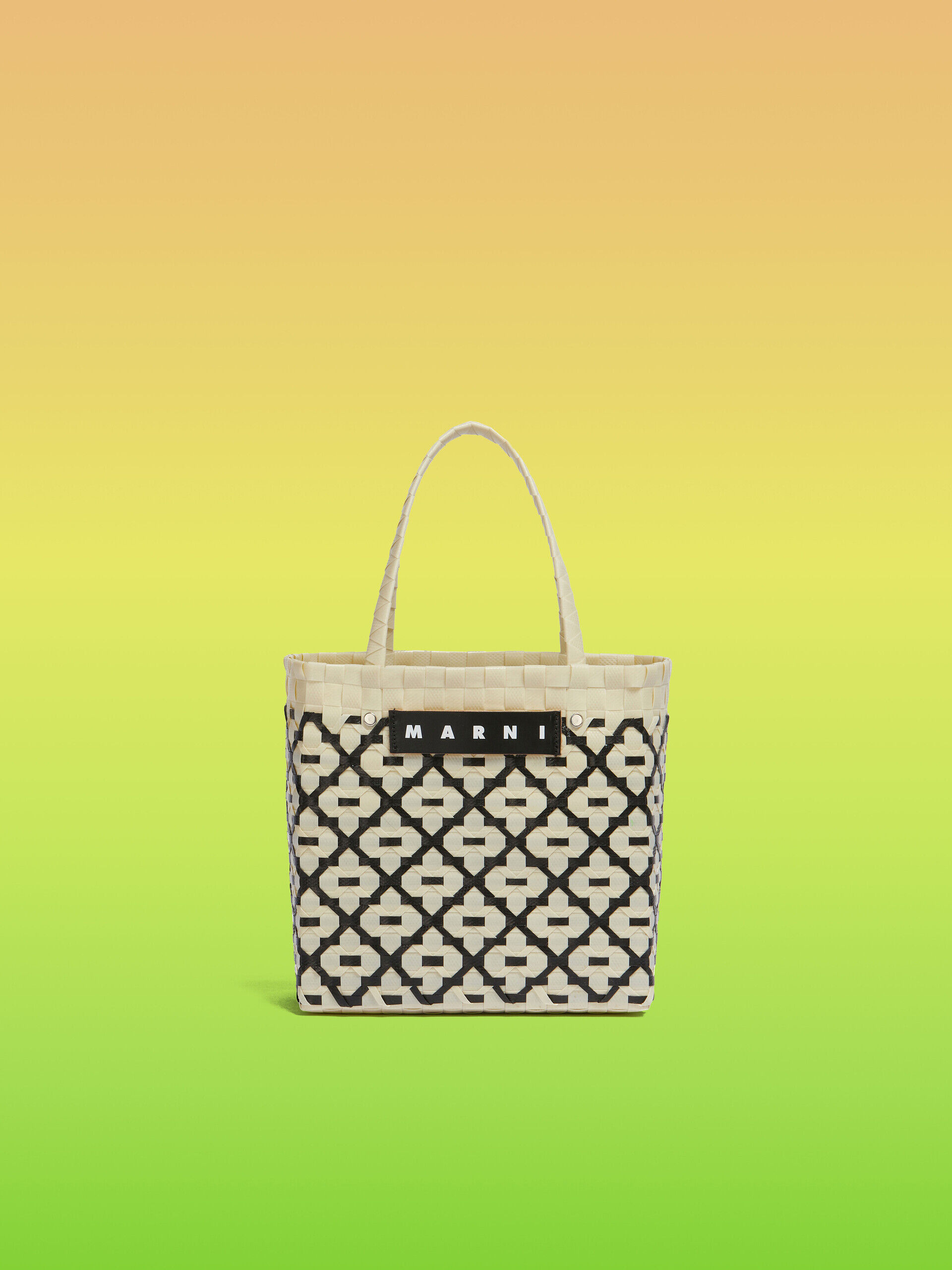 アイボリー MARNI MARKET Criss-Cross ミニ バスケットバッグ | Marni