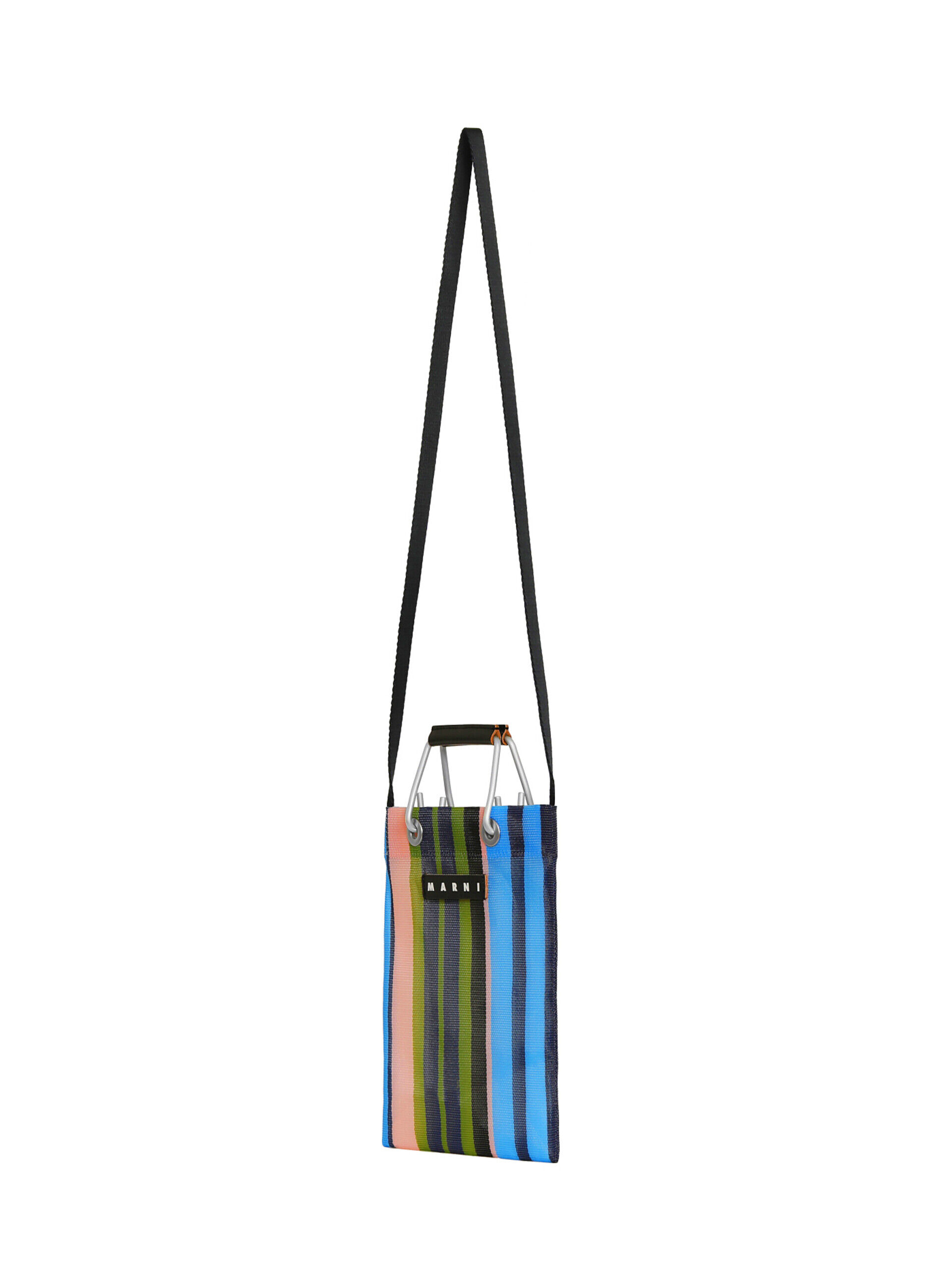 グリーンブルー(ターコイズ) MARNI MARKET STRIPE MINI SHOULDER BAG