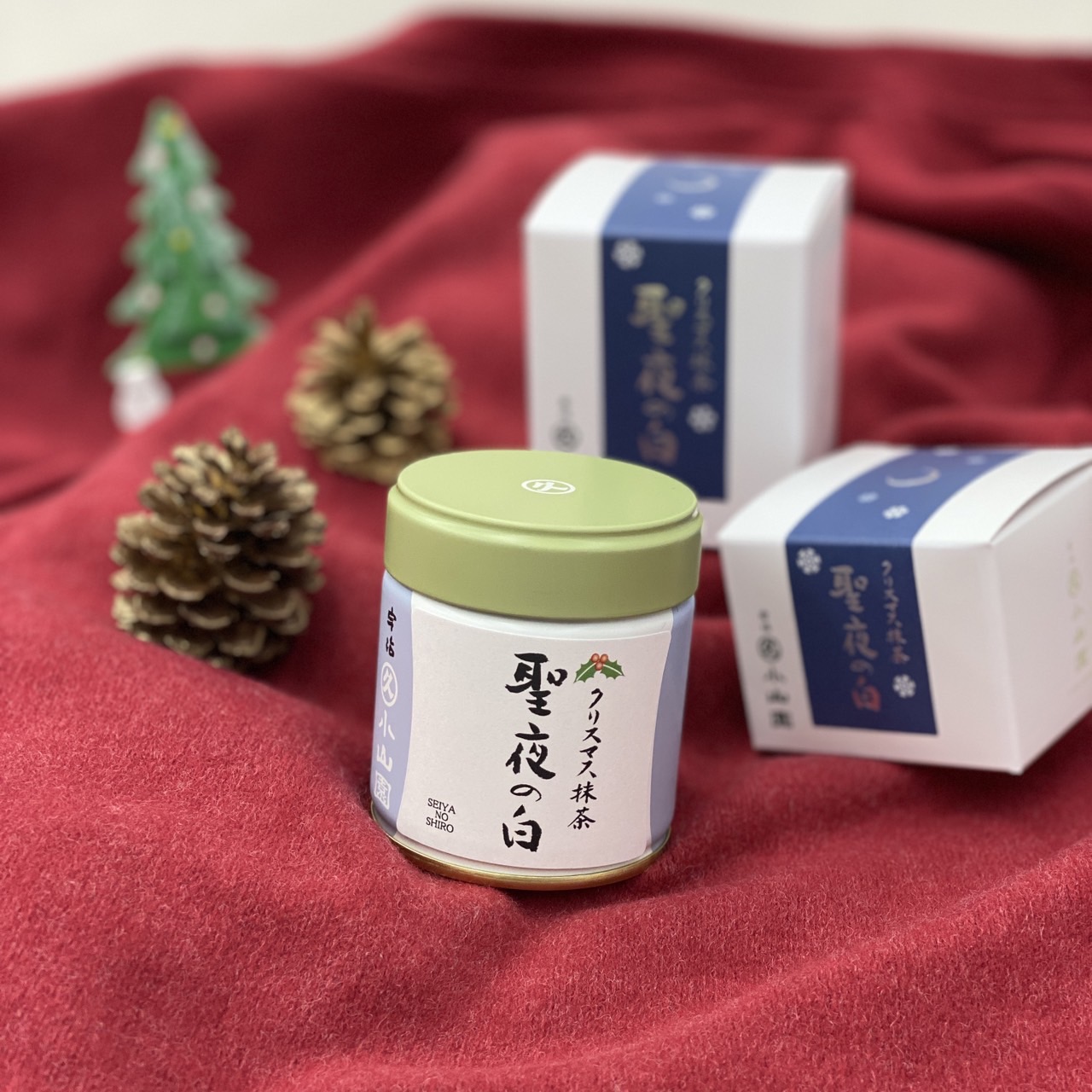 クリスマス抹茶「聖夜の白」、クリスマス玄米茶「聖夜の雪」が発売