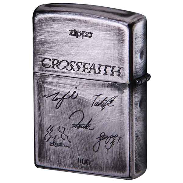 クロスフェイス　ユーズド加工　zippoライター Crossfaith FLF Signature Edition SILVER<ご紹介のみ商品> | Zippo