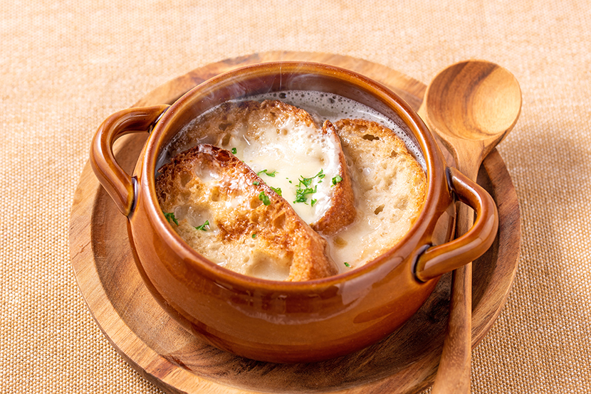 みそクリ即席オニオングラタンスープ｜レシピ｜マルコメ