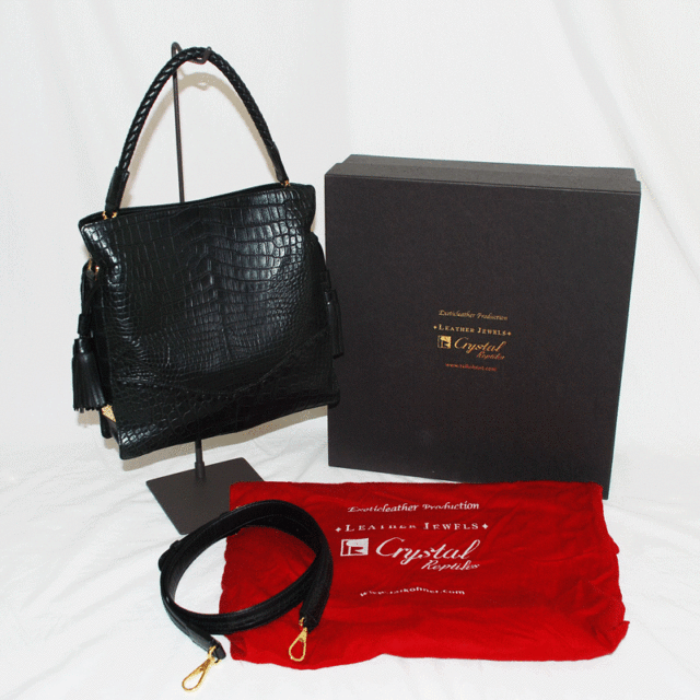 LEATHER JEWELS（レザージュエルズ）Crystal Reptilesクロコ2way