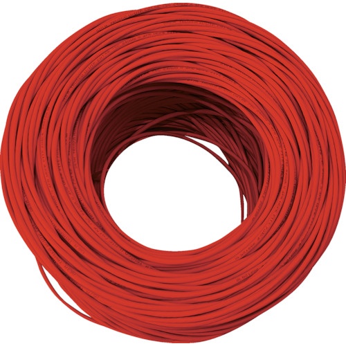LANケーブル カテゴリ6 300m 赤 TUTP-CAT6-300R トラスコ製｜電子部品