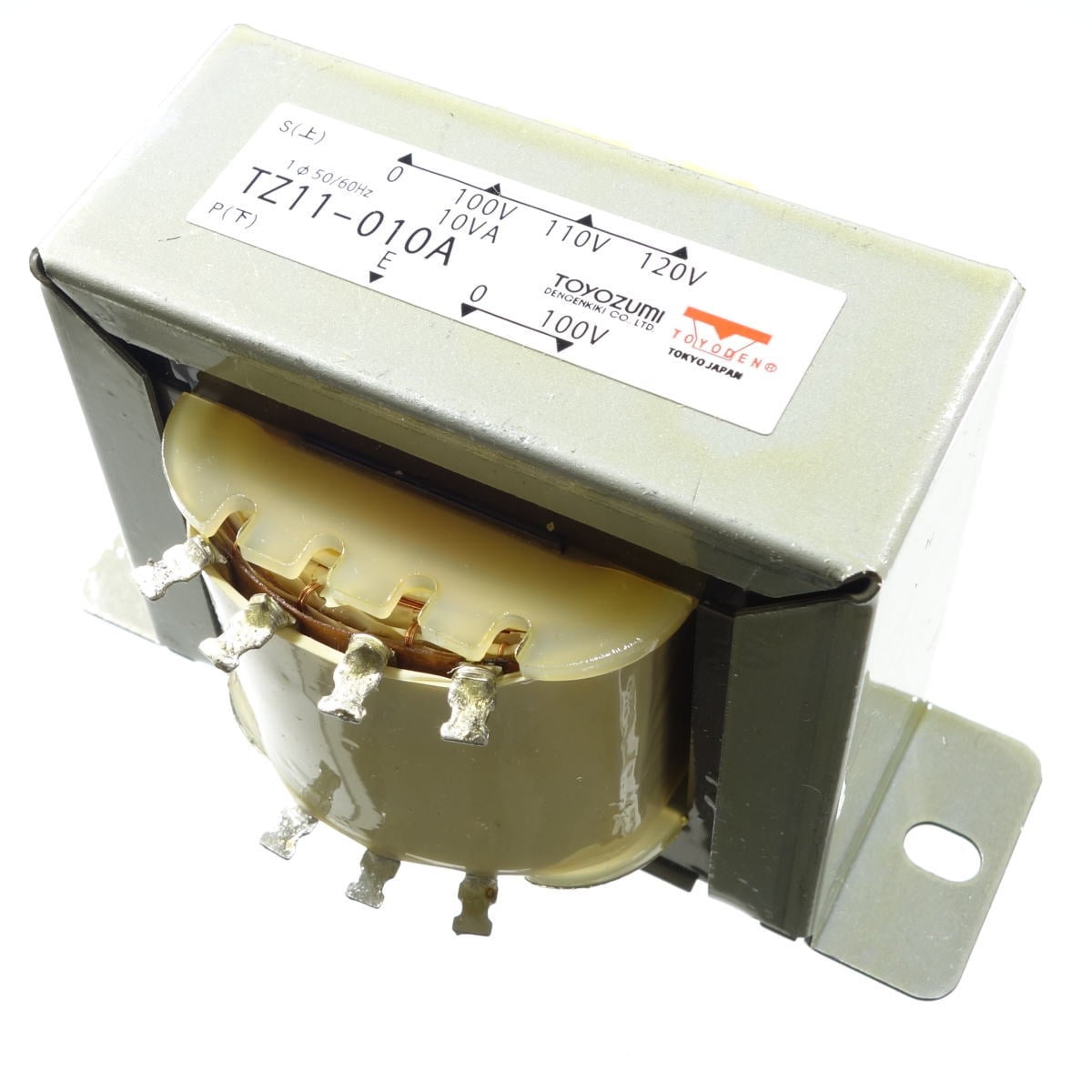 トランス A種 単相：複巻 1次：100V系 2次：100V系 10VA TZ11-010A