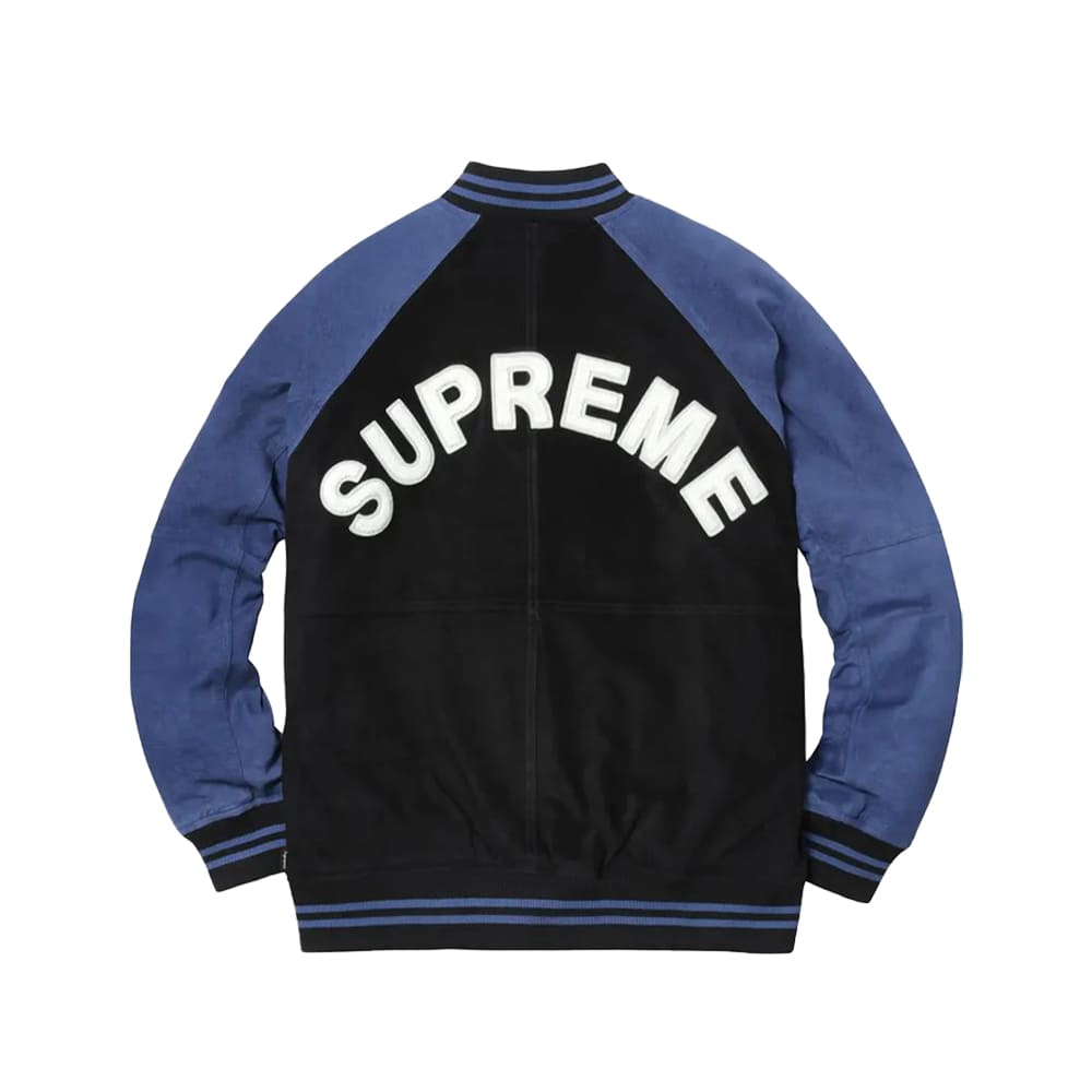 Supreme Suede Varsity Jacket - Supreme Suede Jacket