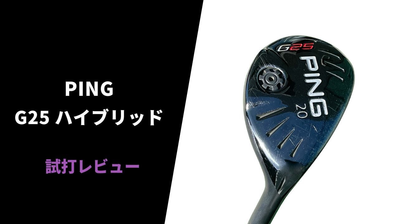 名器試打評価】PING G25ハイブリッド｜拾いやすくて曲がらない！超安定