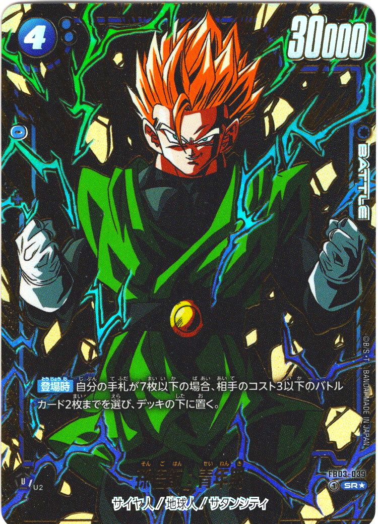 特別再録カード孫悟飯：青年期 SR⭐︎FB06 特別再録カード孫悟飯：青年