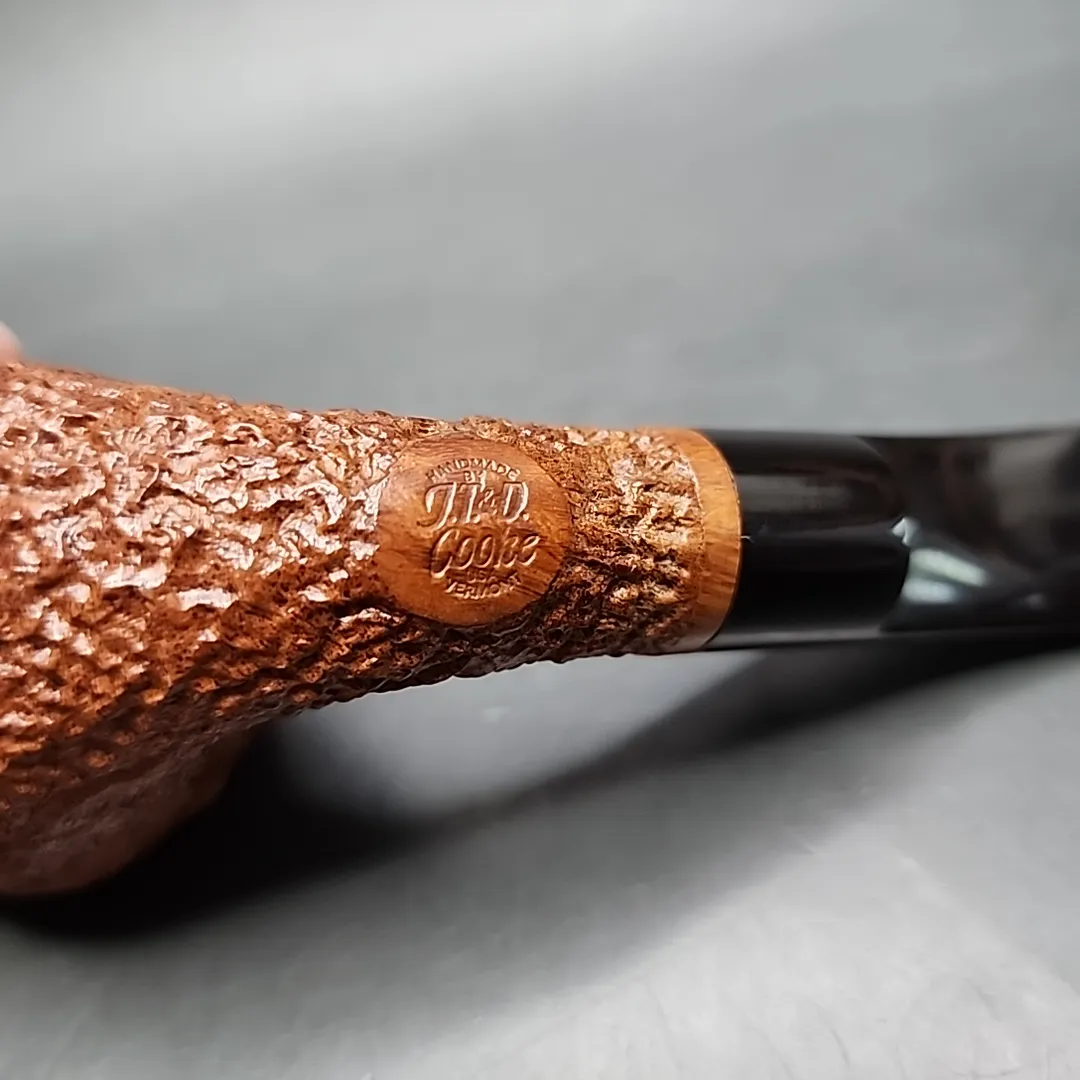 J.T. & D. Cooke Bent Rhodesian Estate Briar Pipe, American Estates