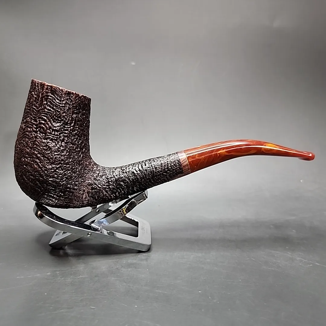 2002 JT Cooke Sandblasted Dunhill LC Estate Briar Pipe, American