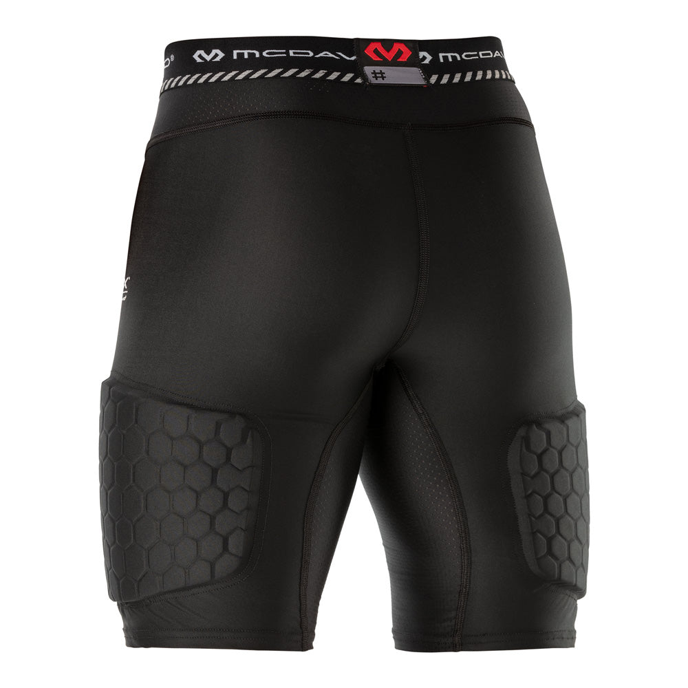 HEX® Basketball Compression Short With Thigh Pads (Black)| McDavid