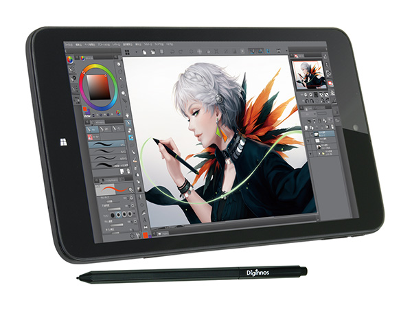 ドスパラ、ワコム技術を搭載した筆圧感知ペン付き8型タブレット