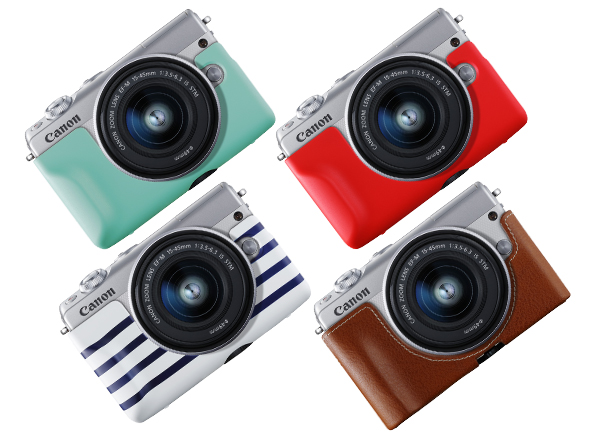 キヤノン、外観をコーディネートできるミラーレスカメラ「EOS M100