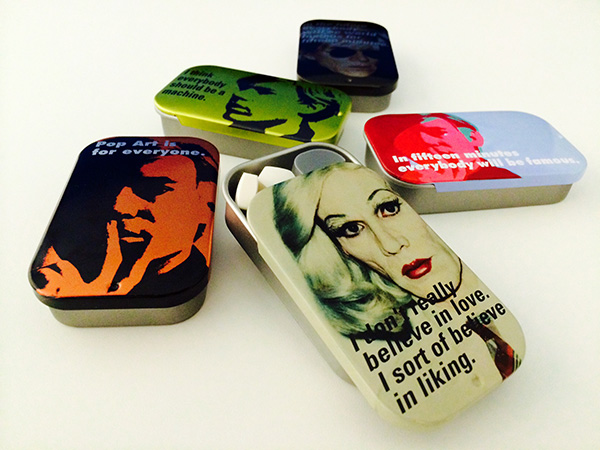 アンディ・ウォーホルのセルフポートレートをデザインした「味覚糖のど