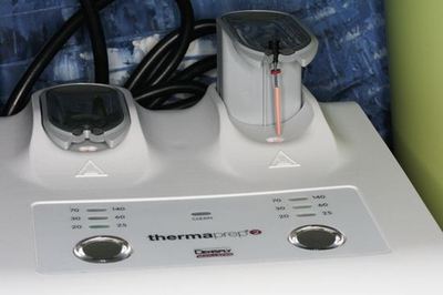 本日の根管治療 サーマフィルによる根管充填｜広島市南区の自由診療