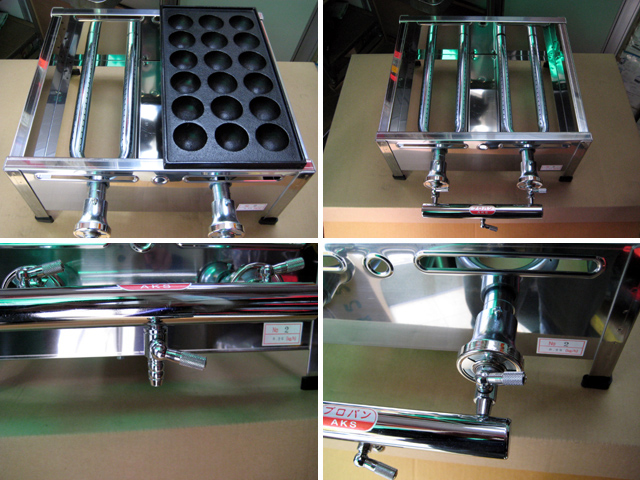 たこ焼き器 プロパン対応 36穴 アルミ製 たこ焼き器 プロパン対応 36穴