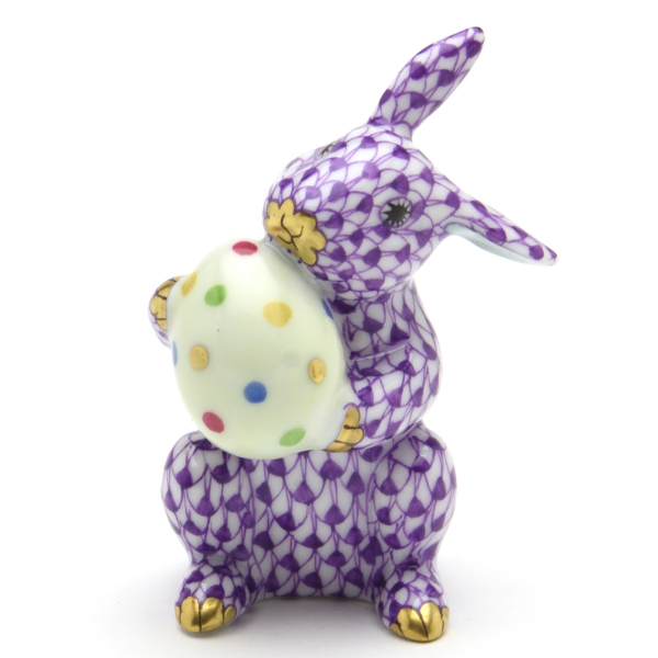 ヘレンド(Herend) うさぎ置物(高さ:6.5cm) イースターバニー(05436/VHL