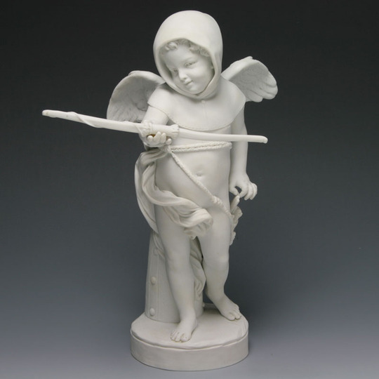 セーブル 白磁 人形 ハンドメイド 1992年復刻 キューピットのカプチン