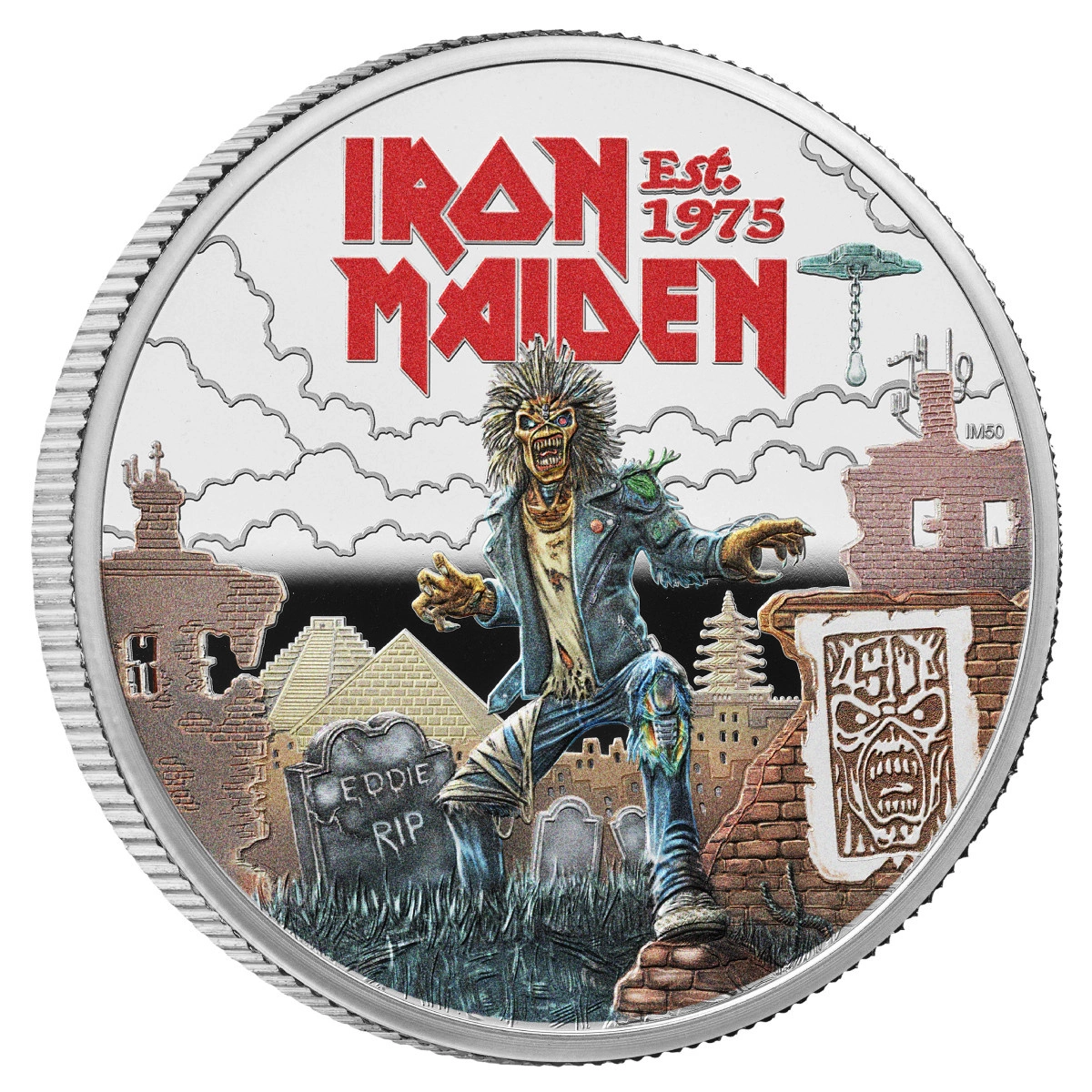 Iron Maiden Colorized 1 oz Silver 2025 Proof | Metal Market Europe
