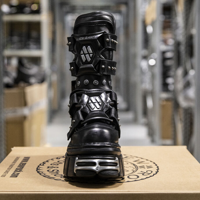 boots NEW ROCK - CRUST NEGRO, TOWER - M.MET422-S1 - Metalshop.us
