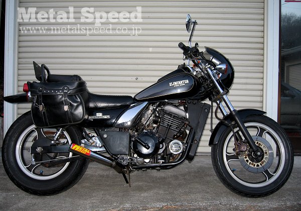 カワサキ・エリミネーター250用スーパーショートミニマフラー