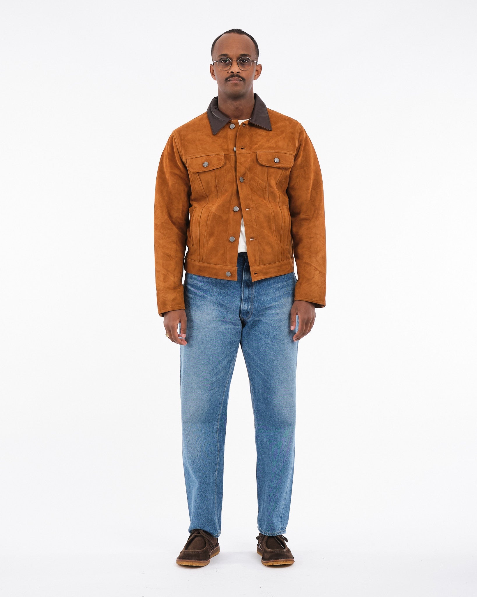 5P Zipper Front Denim Pants Indigo Vintage Wash by Kaptain