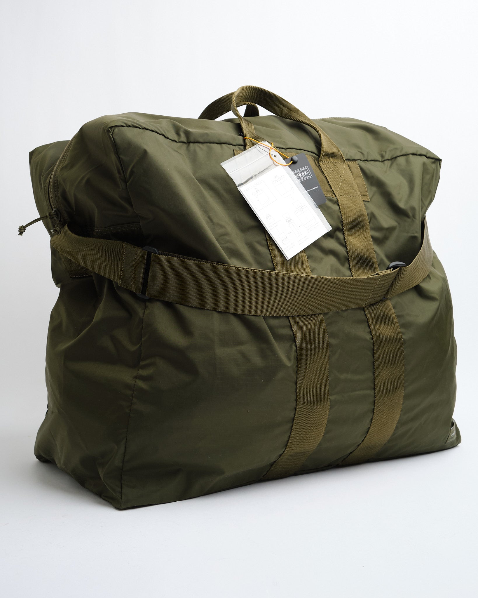 Flex 2 Way Duffle Bag Olive Drab by Porter by Yoshida - Meadow