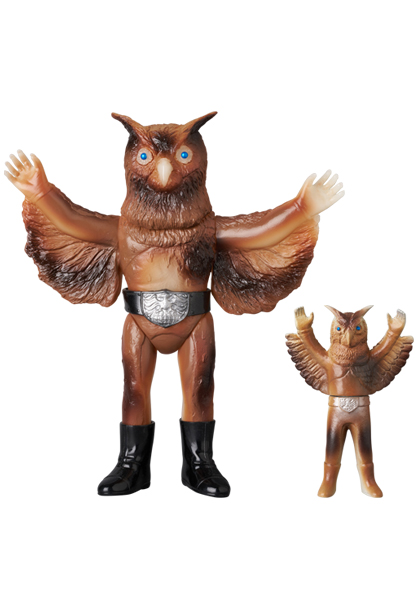 MEDICOM TOY - フクロウ男（新色蓄光）+ミニソフビ