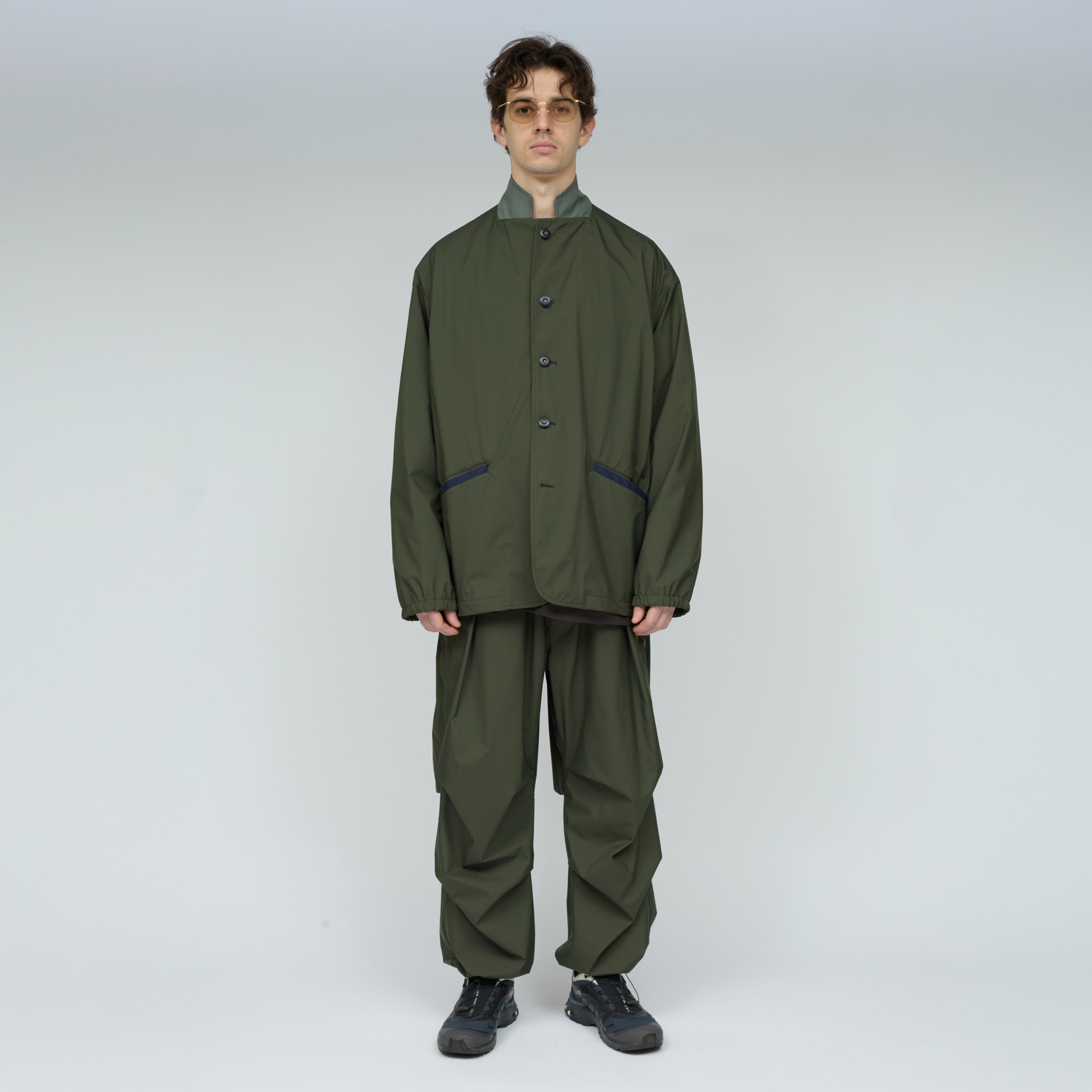 UNTRACE (アントレース) 3 Layer Lapeled Work Jacket [OLIVE]