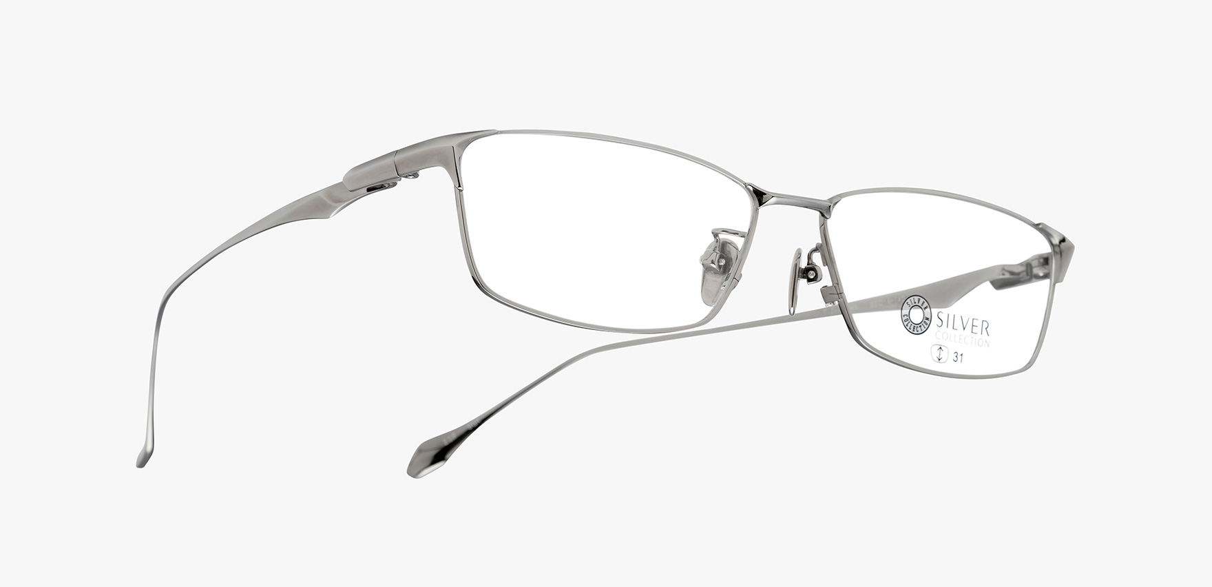 ｼﾙﾊﾞｰｺﾚｸｼｮﾝ SLV-525(55 ｼﾙﾊﾞｰｸﾞﾚｰ): メガネフレーム｜眼鏡市場【公式