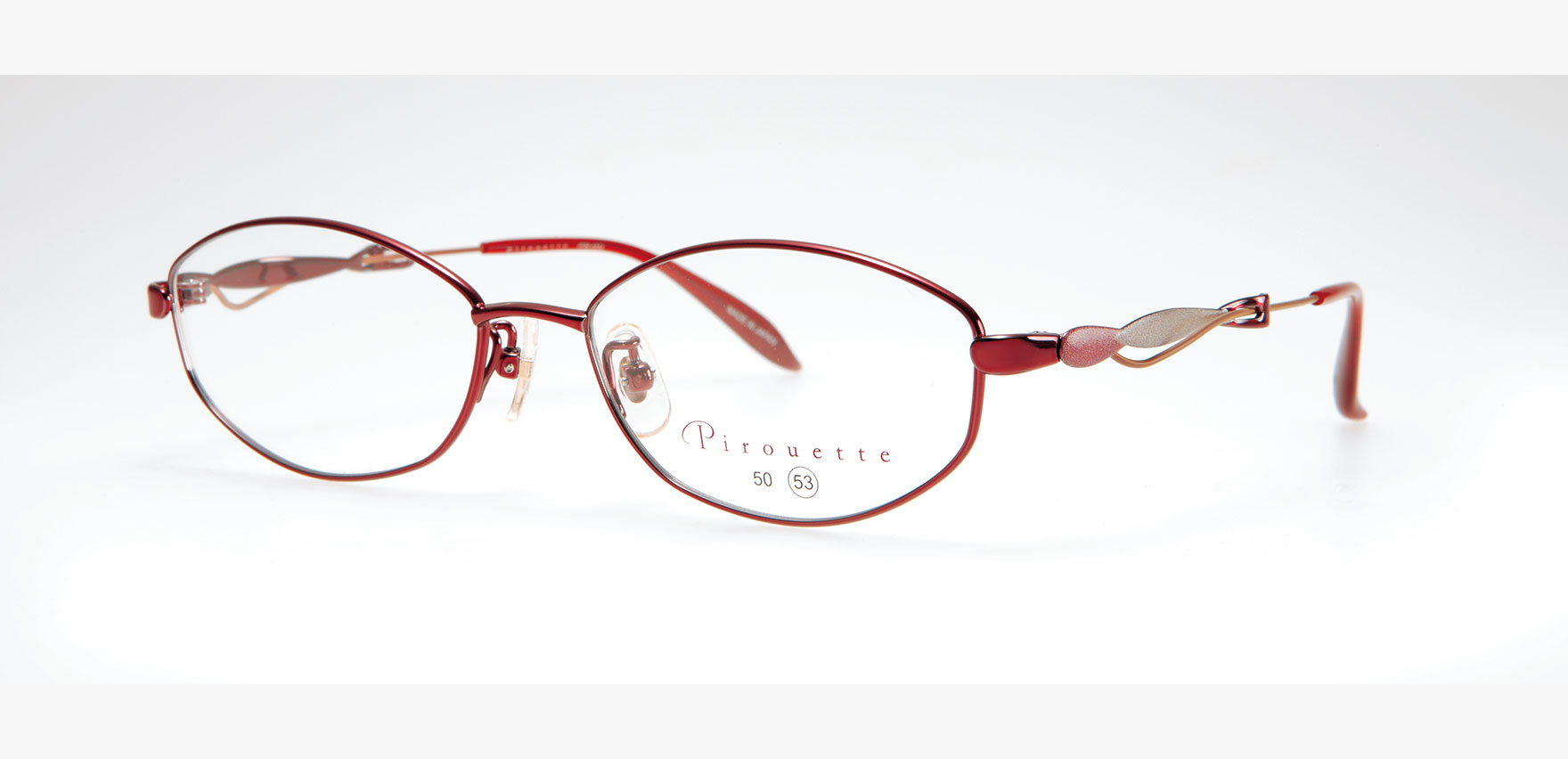 Pirouette PIR-002(50 ﾚｯﾄﾞ): メガネフレーム｜眼鏡市場【公式