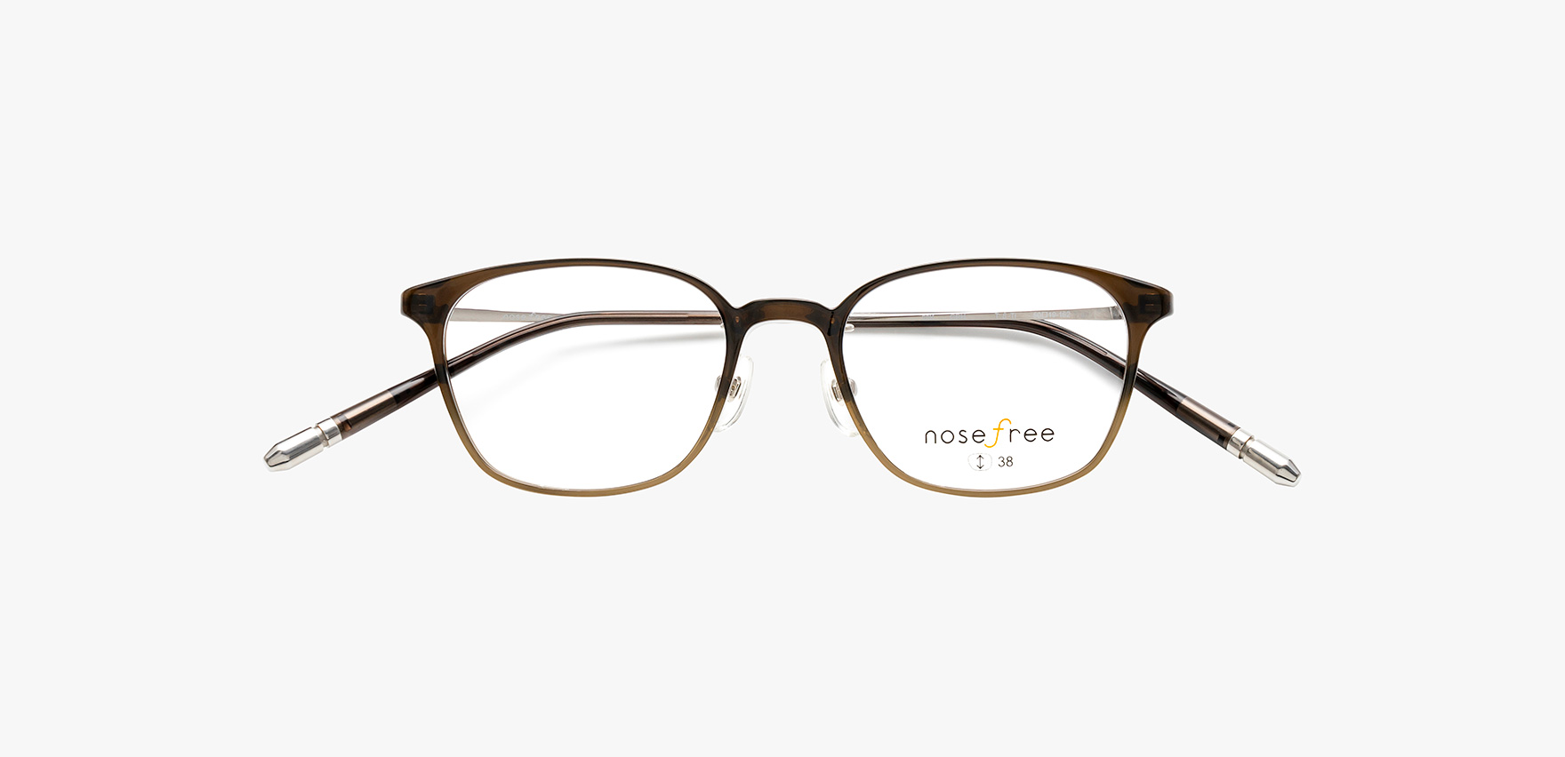 nosefree NOF-202(50 ｸﾞﾚｰﾊｰﾌ): メガネフレーム｜眼鏡市場【公式