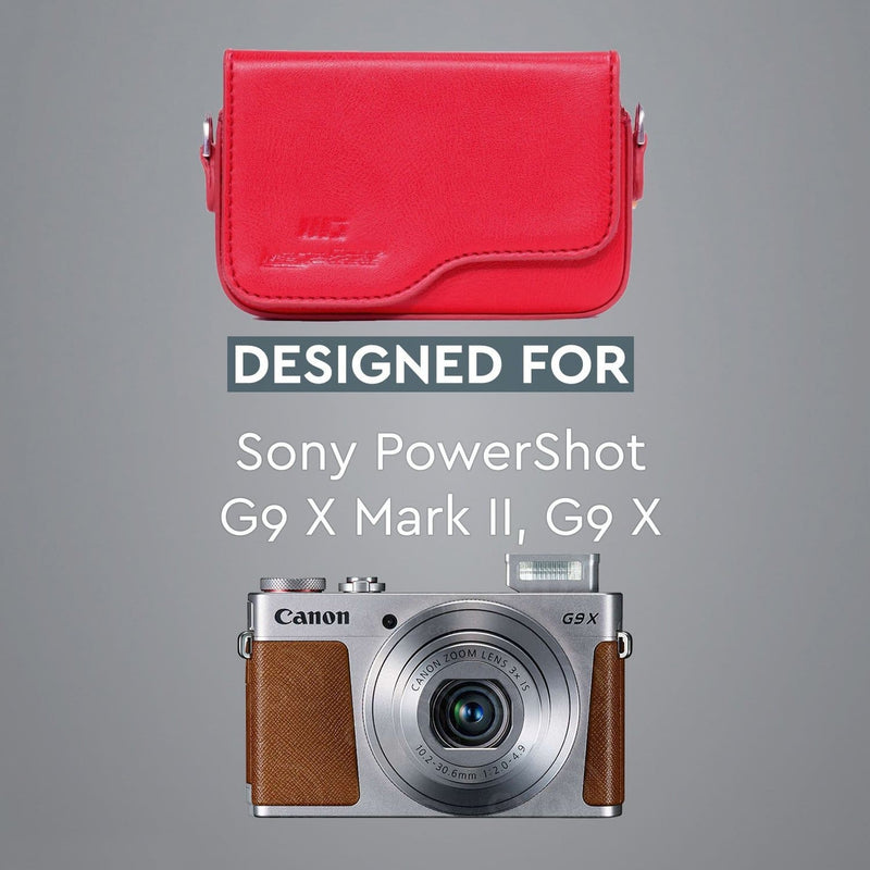 MegaGear Canon PowerShot G9 X Mark II G9 X Leather Camera Case