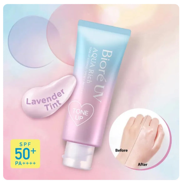 Biore UV Aqua Rich Tone Up Essence Sunscreen SPF50+ 70g – Megaquality