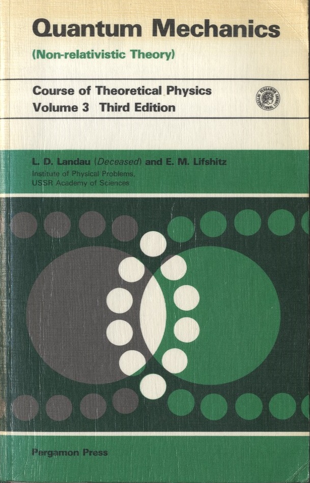 Quantum Mechanics (Non-Relativistic Theory) : 3rd Edition (Soft