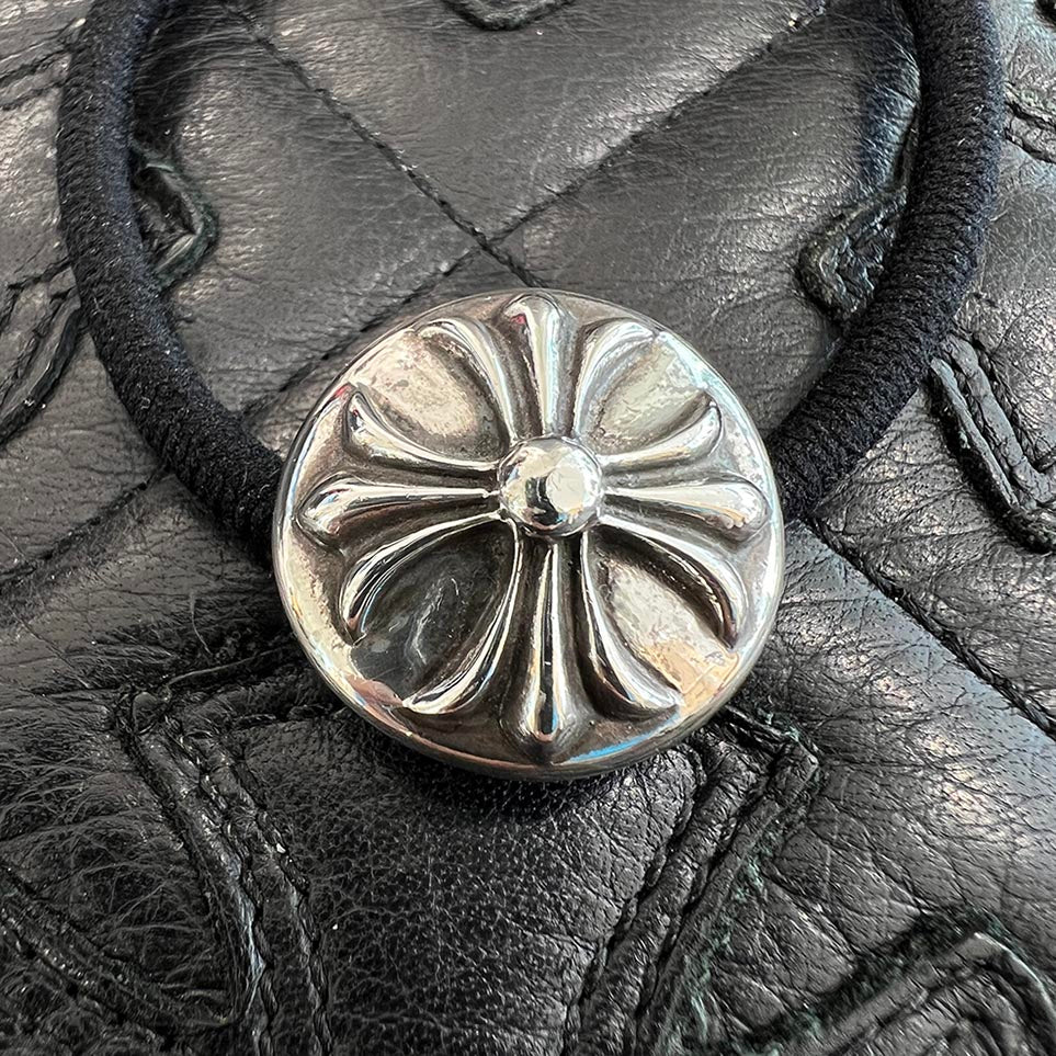 CHROME HEARTS CROSS BALL HAIR BAND クロムハーツ クロスボール ヘア
