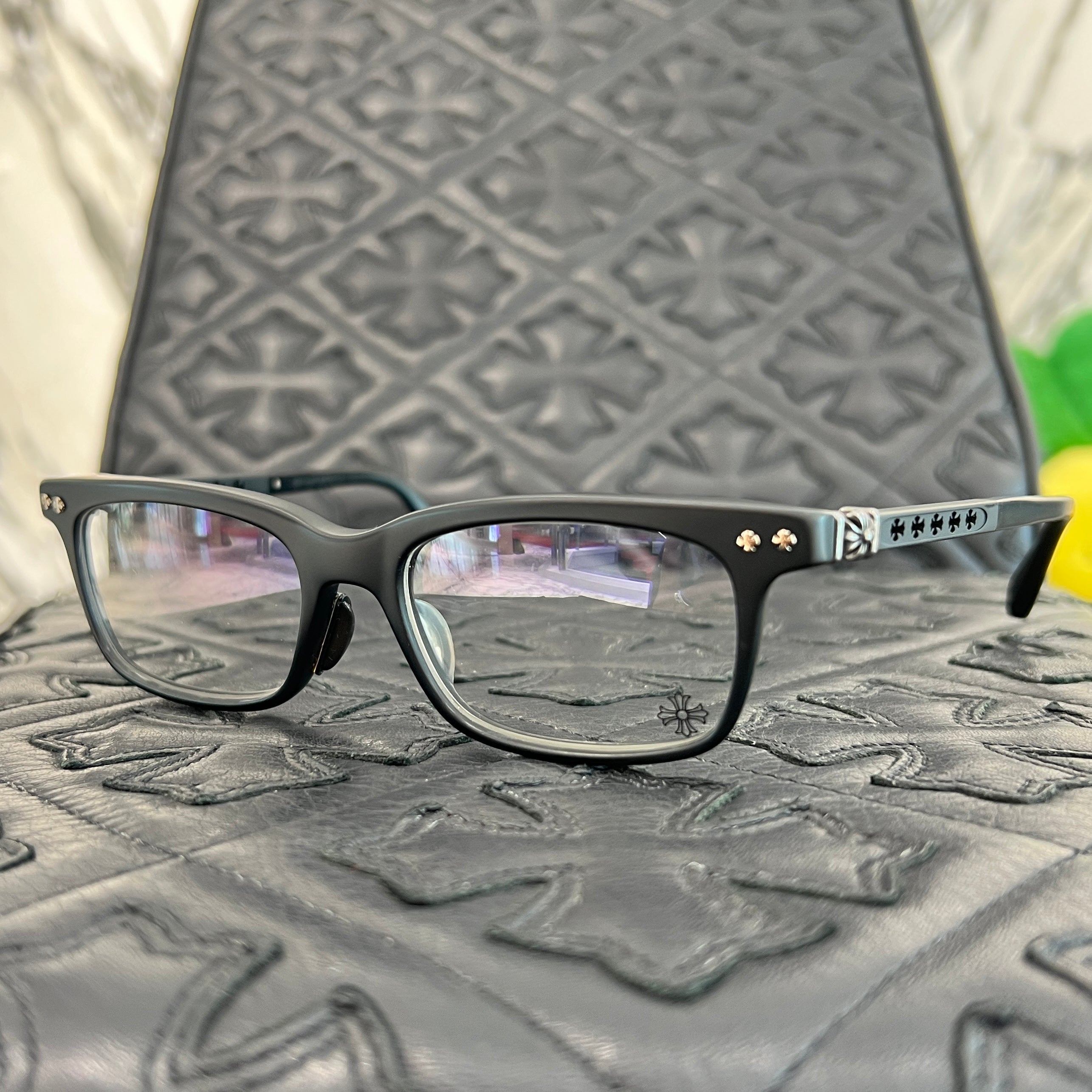 CHROME HEARTS FUN HATCH II-A Sunglasses Size 52□18-155 クロム